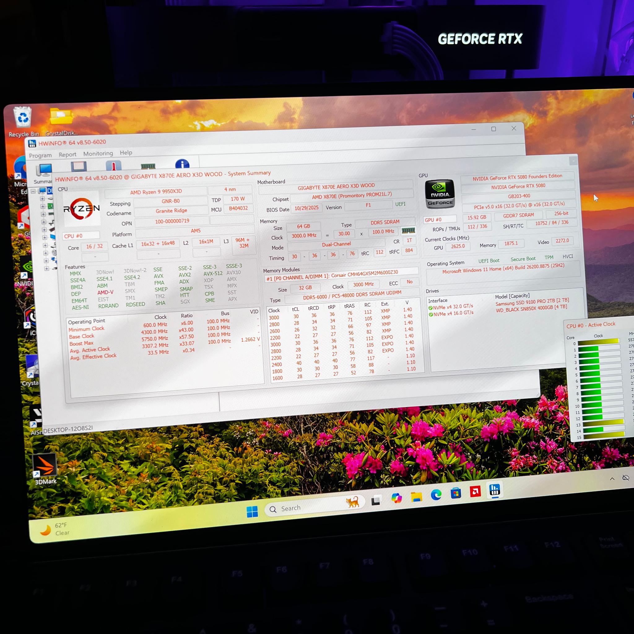Corsair 4000D VAULT NOVA #1337 | Ryzen 9 9950X3D | RTX 5080 FE | 64GB | 6TB