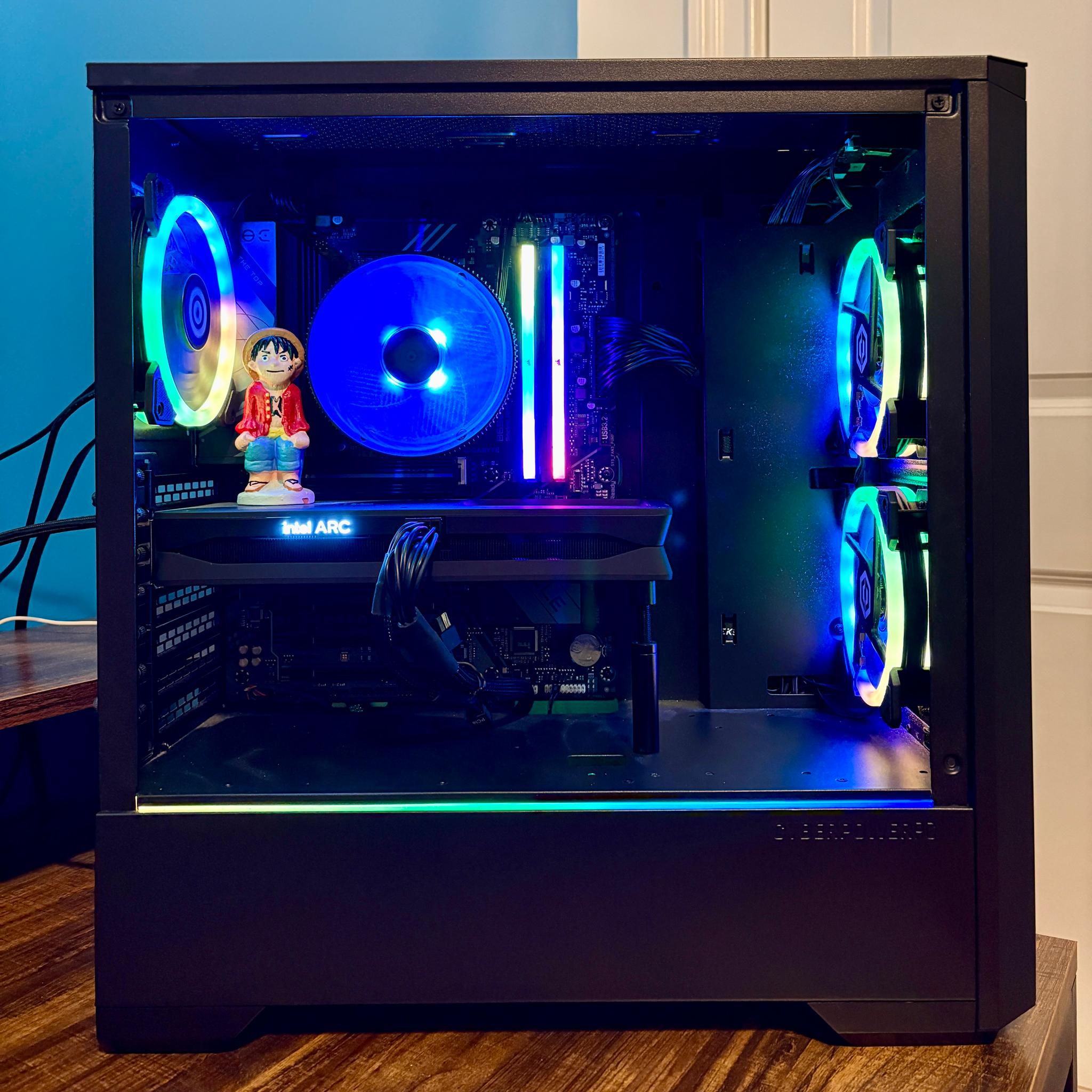 Custom Made PC-Ryzen 5 7500f-Intel Arc Battlemage B580-Corsair Vengeance 32GB DDR5 Ram-2TB SSD(NVMe)