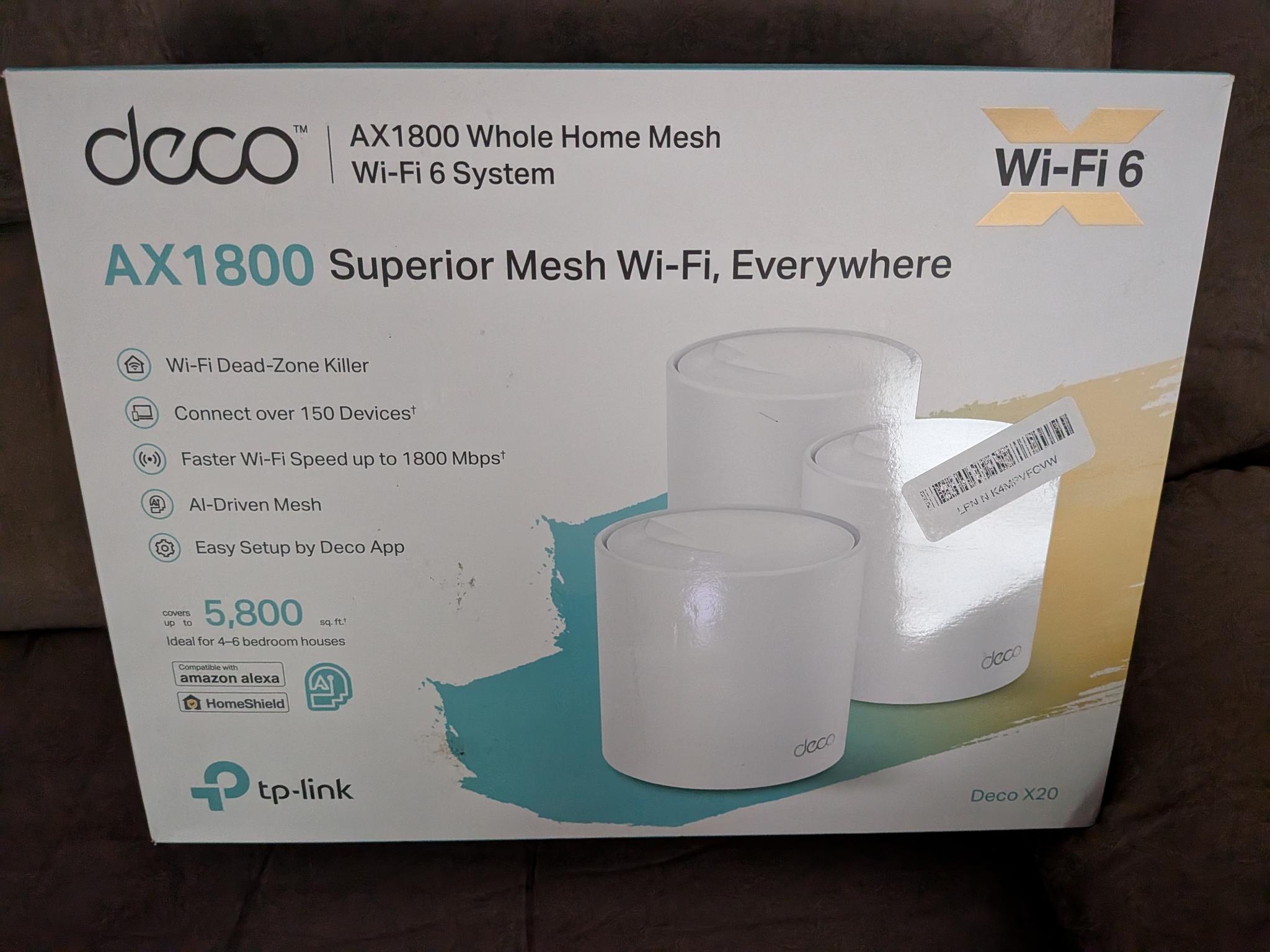 AX1800 Whole Home Wi-Fi 6 MESH System