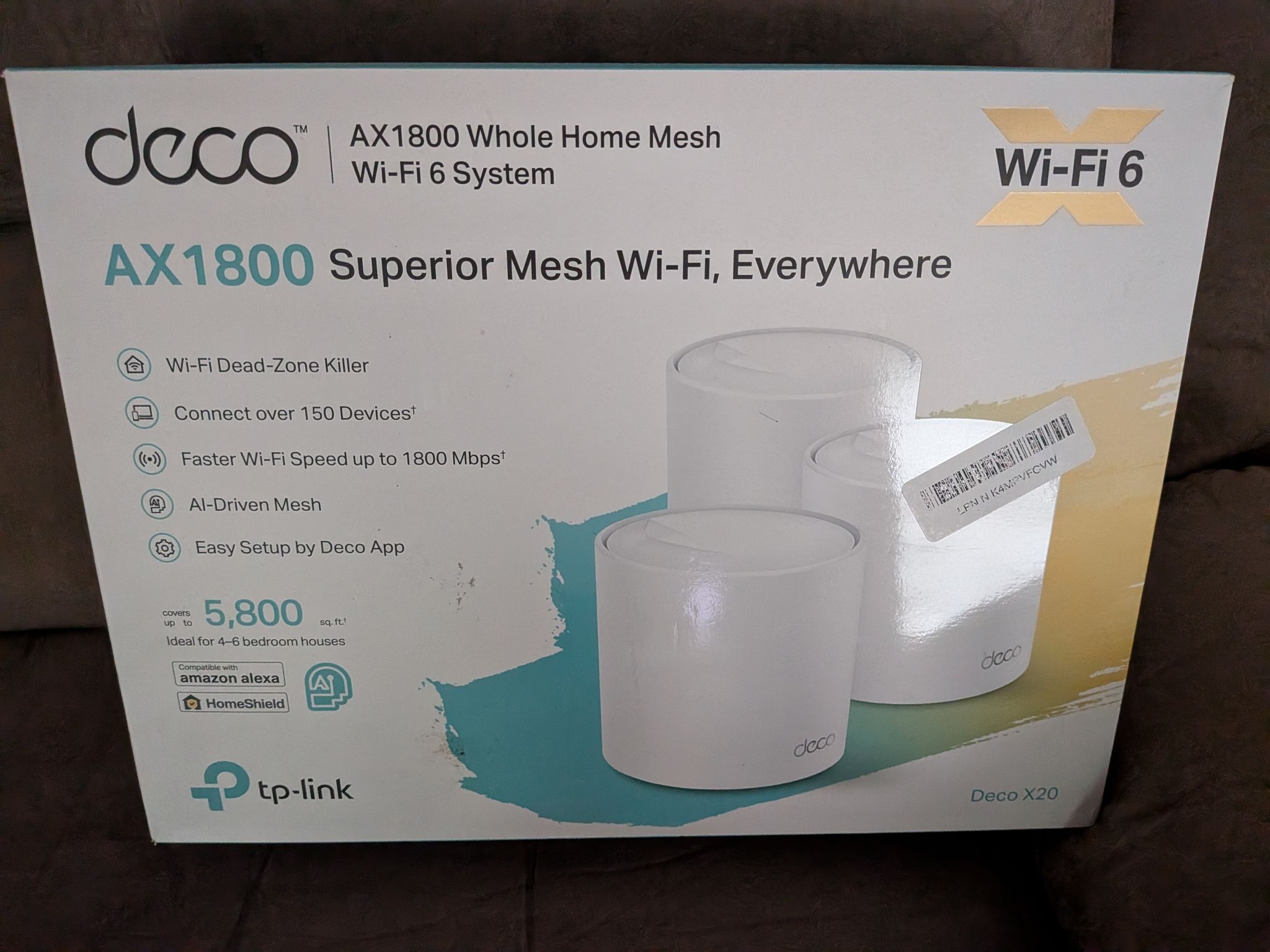 AX1800 Whole Home Wi-Fi 6 MESH System
