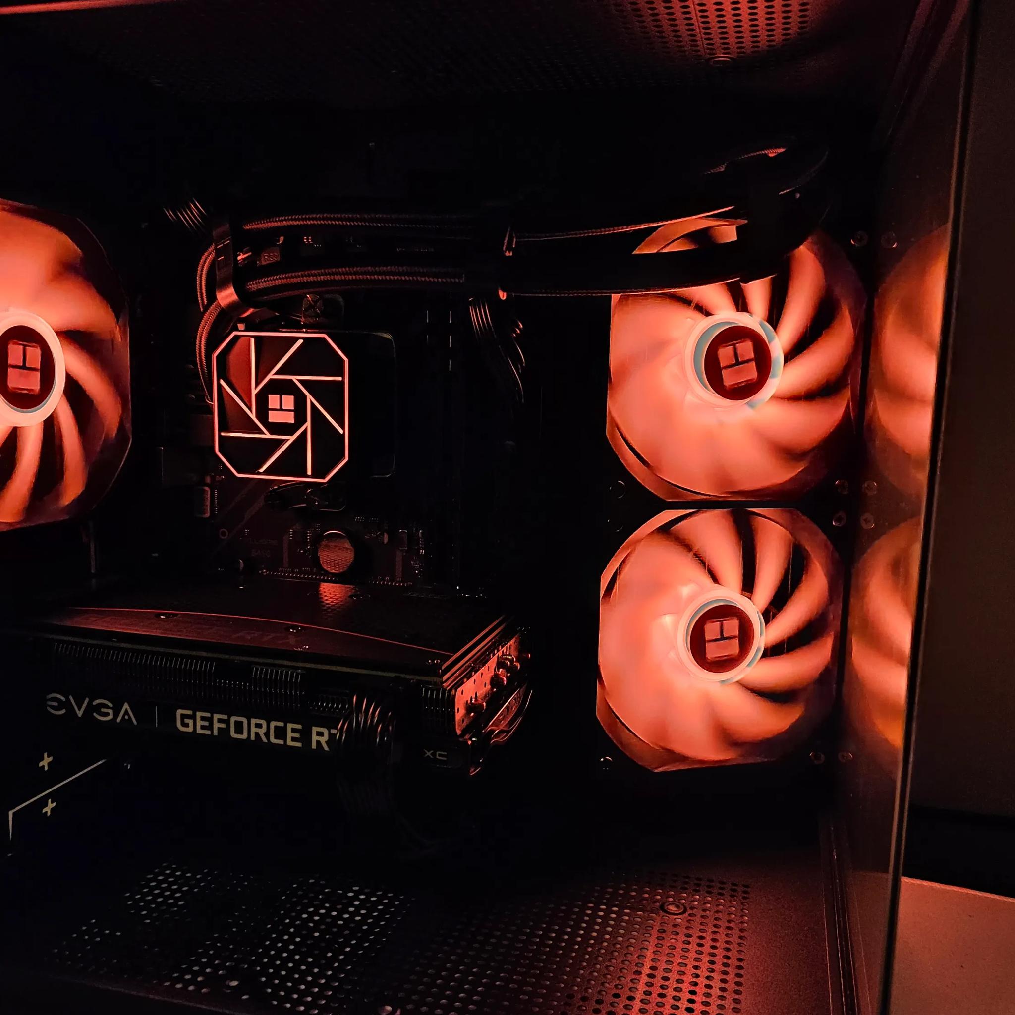 Liquid cooled Dark Side RIG Ryzen 5 / 16GB DDR4 / 1TB SSD / RTX 3060 TI