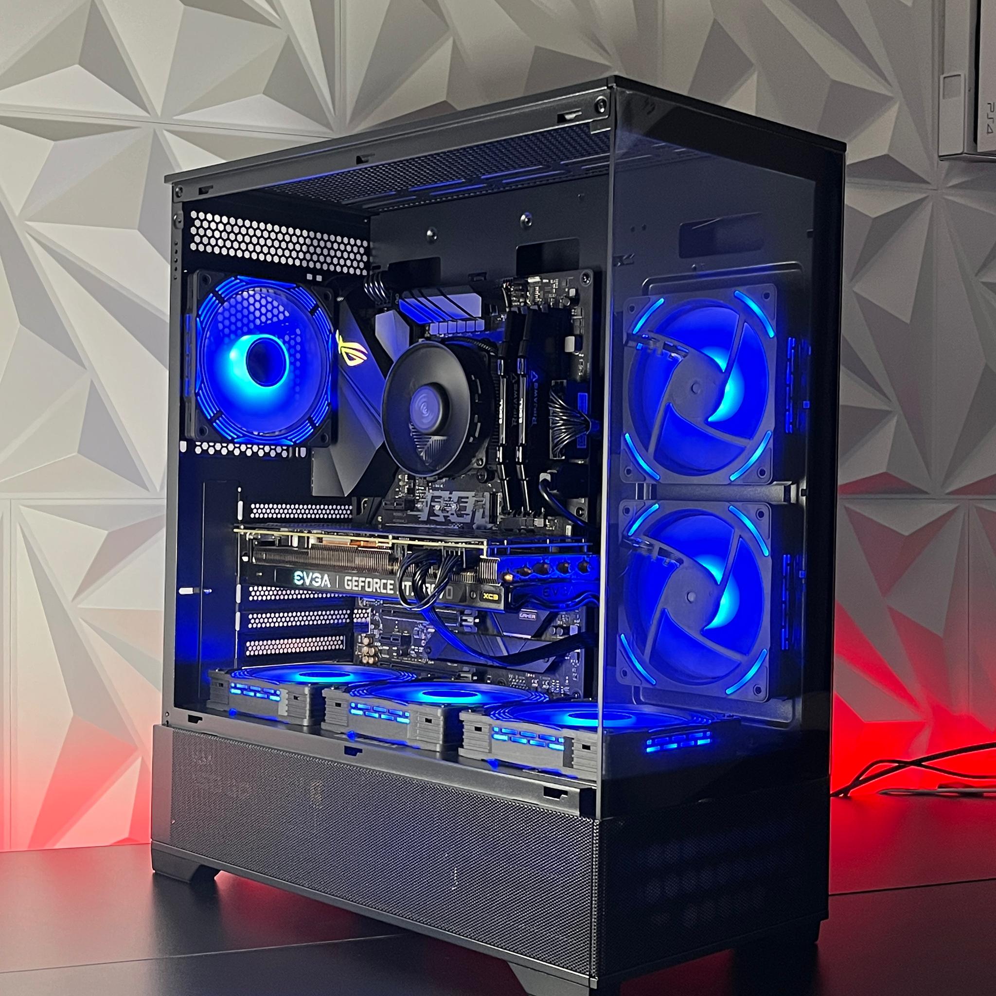 RTX 3070 XC3 8GB, Ryzen 5 5600X, 16GB 3200MHz | Black RGB Gaming Computer/PC