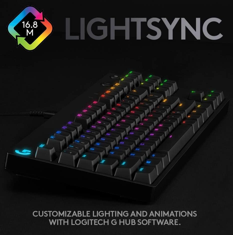 Logitech G Pro X (GX Blue Clicky) Gaming Keyboard