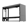 FormD T1 Sandwich kit, version 2.1 - Titanium w/ black sides, includes PCIe 4.0 riser cable