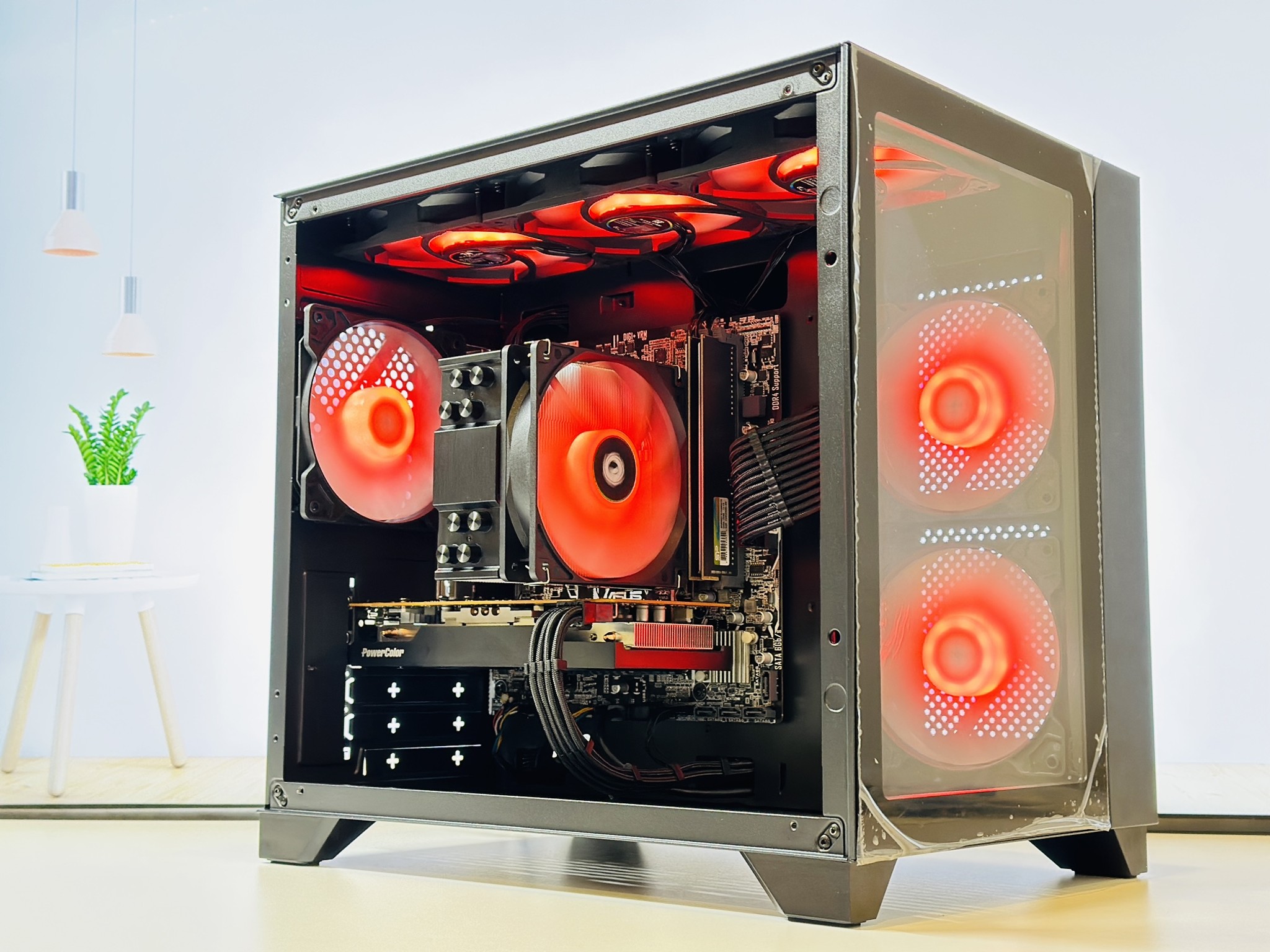 🔥Gaming PC🔥AMD RX 6600 8GB🔖Ryzen 5 5500🔖16GB DDR4🔖1TB SSD NVME
