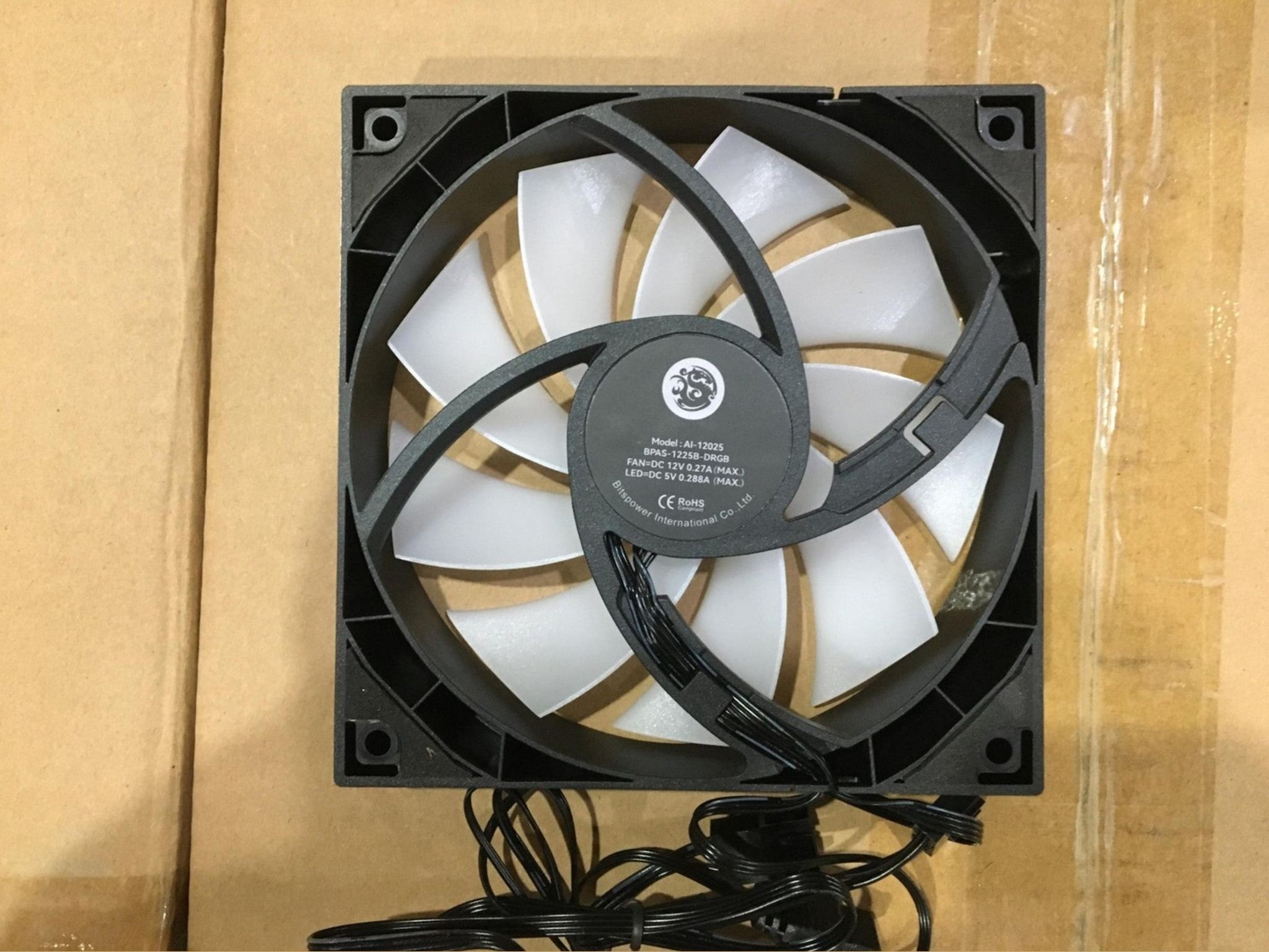 Bitspower 120mm ARGB PC Case Fans BPAS-1225B-DRGB 8 Pack - New