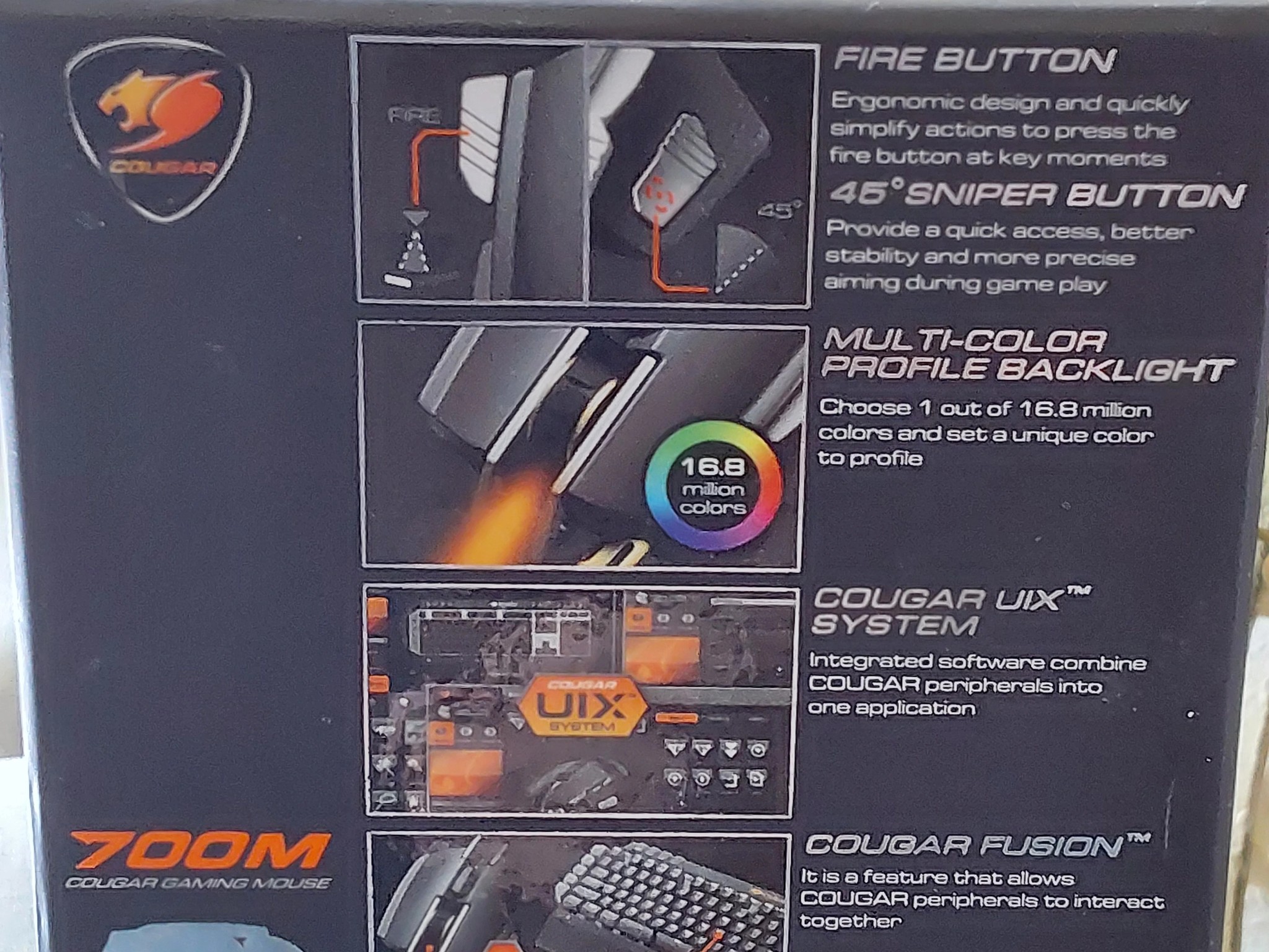 Cougar 700M Customizable Gaming Mouse
