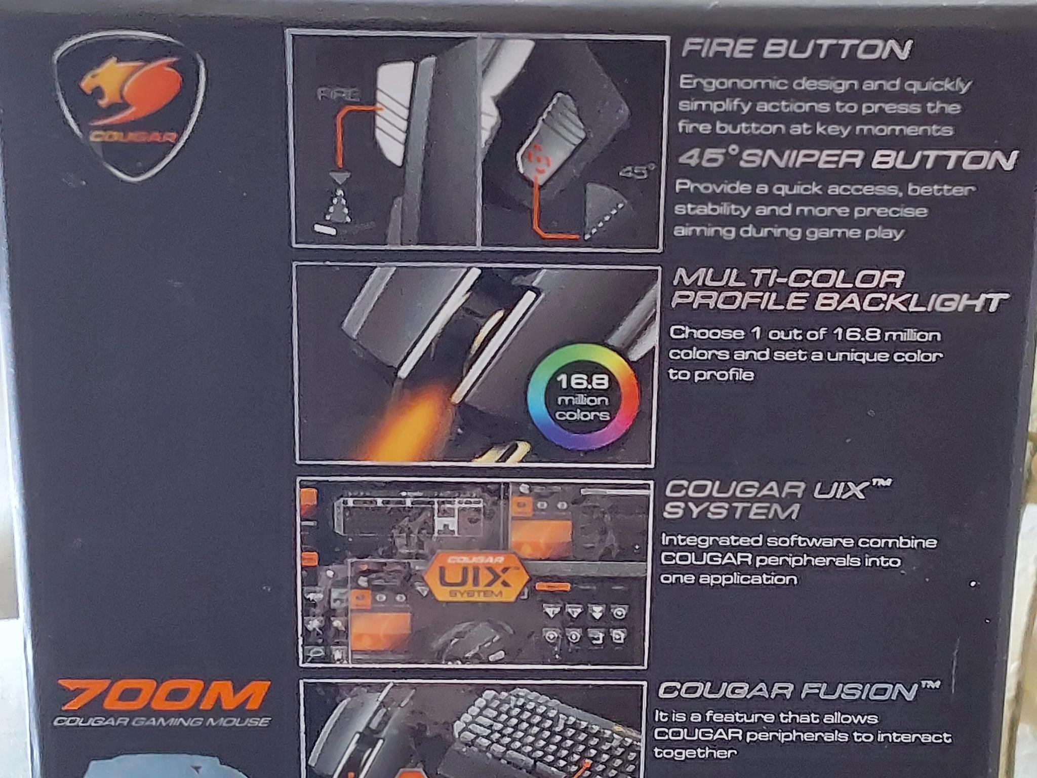 Cougar 700M Customizable Gaming Mouse