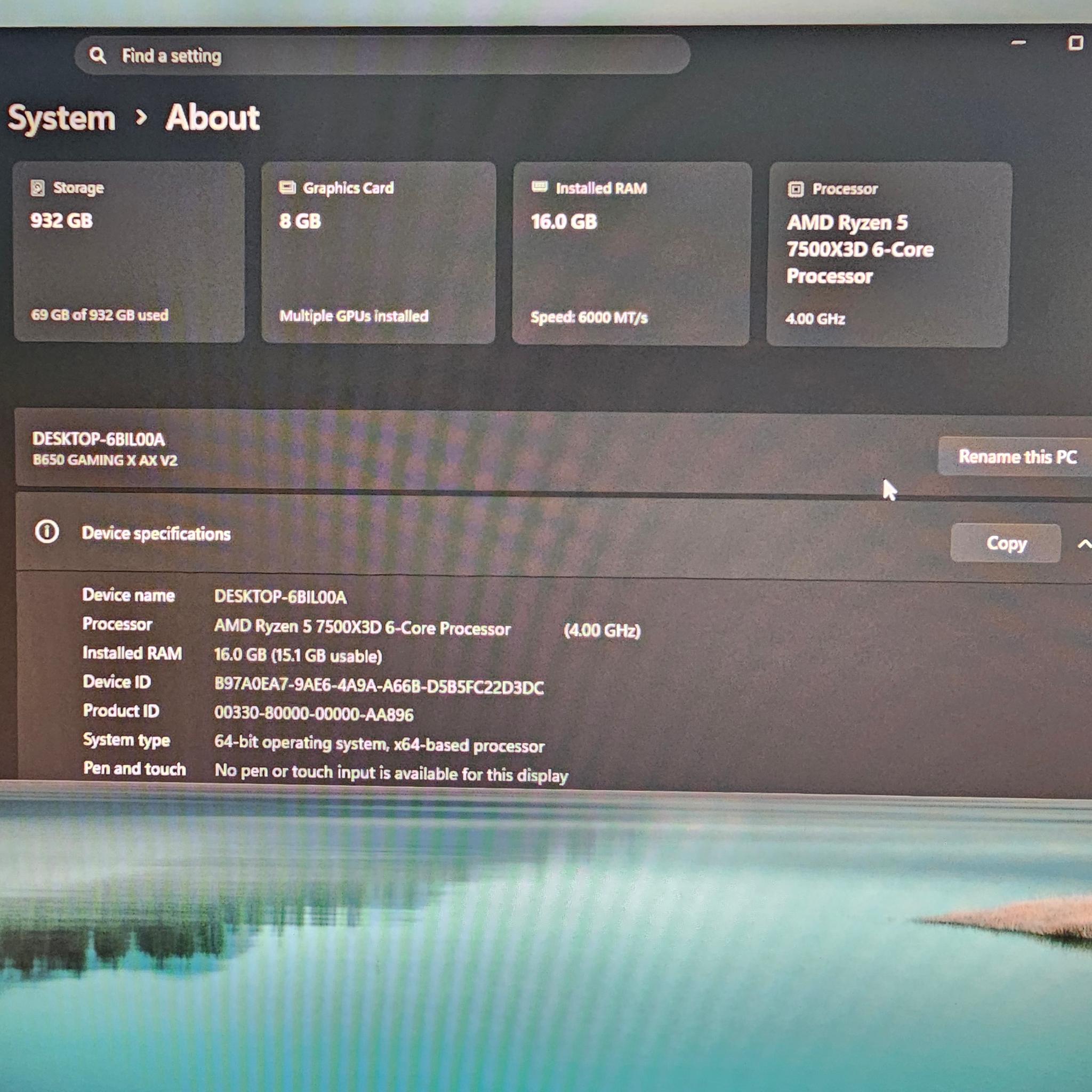 GAMING PC | RYZEN 5 7500X3D | 16GB RAM | 9060XT 8GB | 1TB SSD | WINDOWS 11 PRO |
