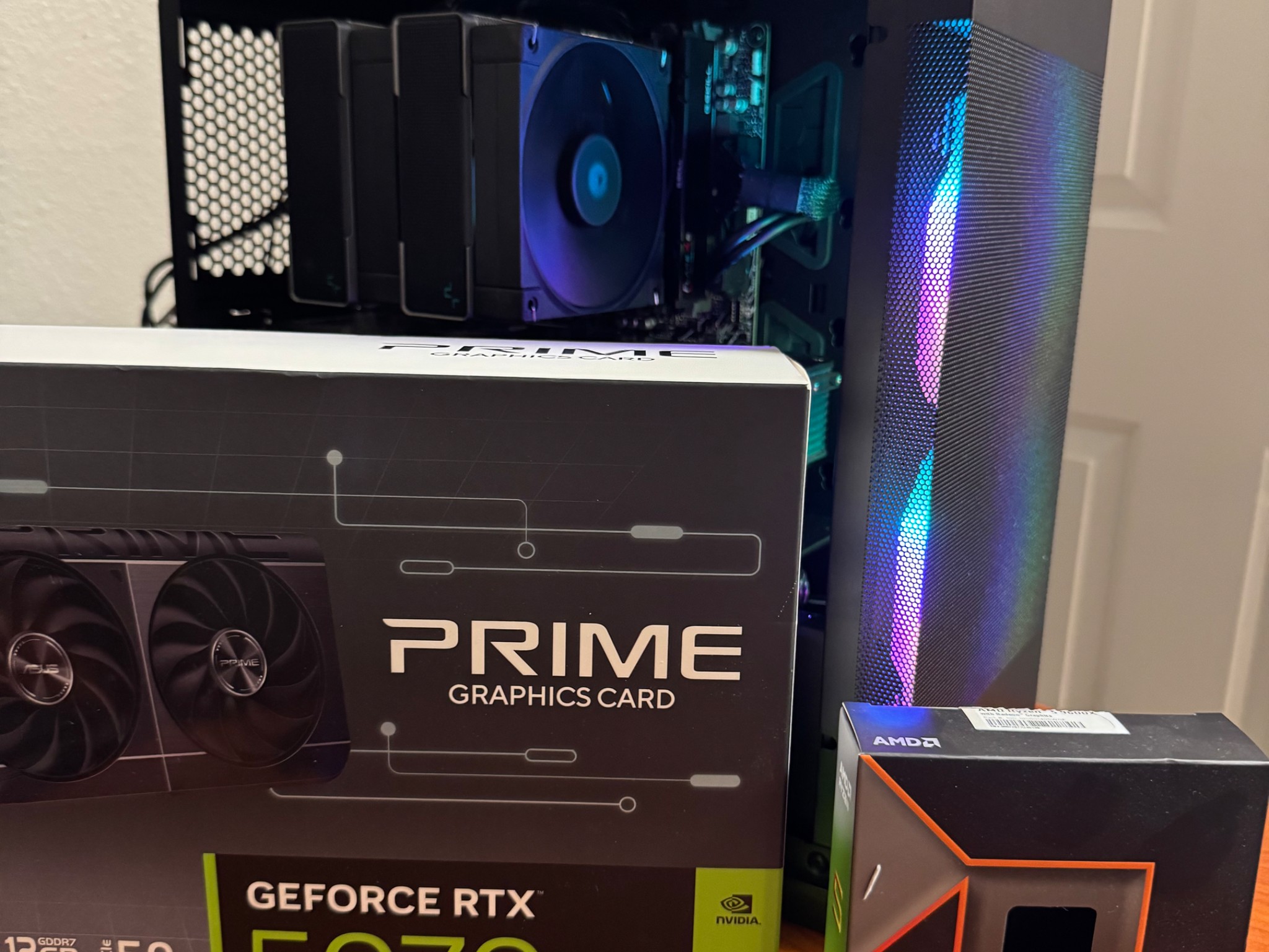 RTX 5070, R5 9600x ,1Tb gen4 SSD, 32gb DDR5 6000mt/s, ak620 tower cooler
