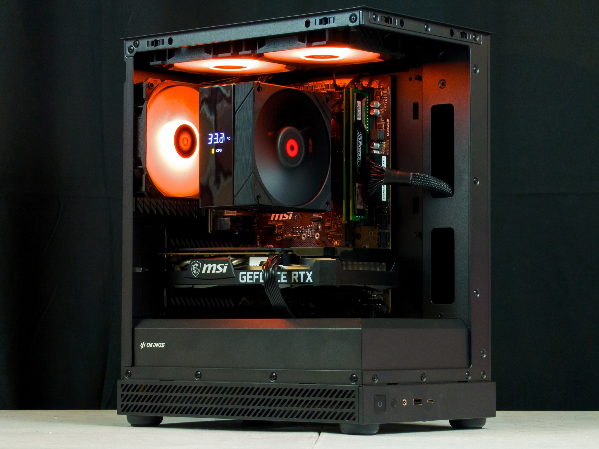 🧡🖤 RTX 3060Ti / Ryzen 5 5500 / 16GB Gaming PC 🖤🧡