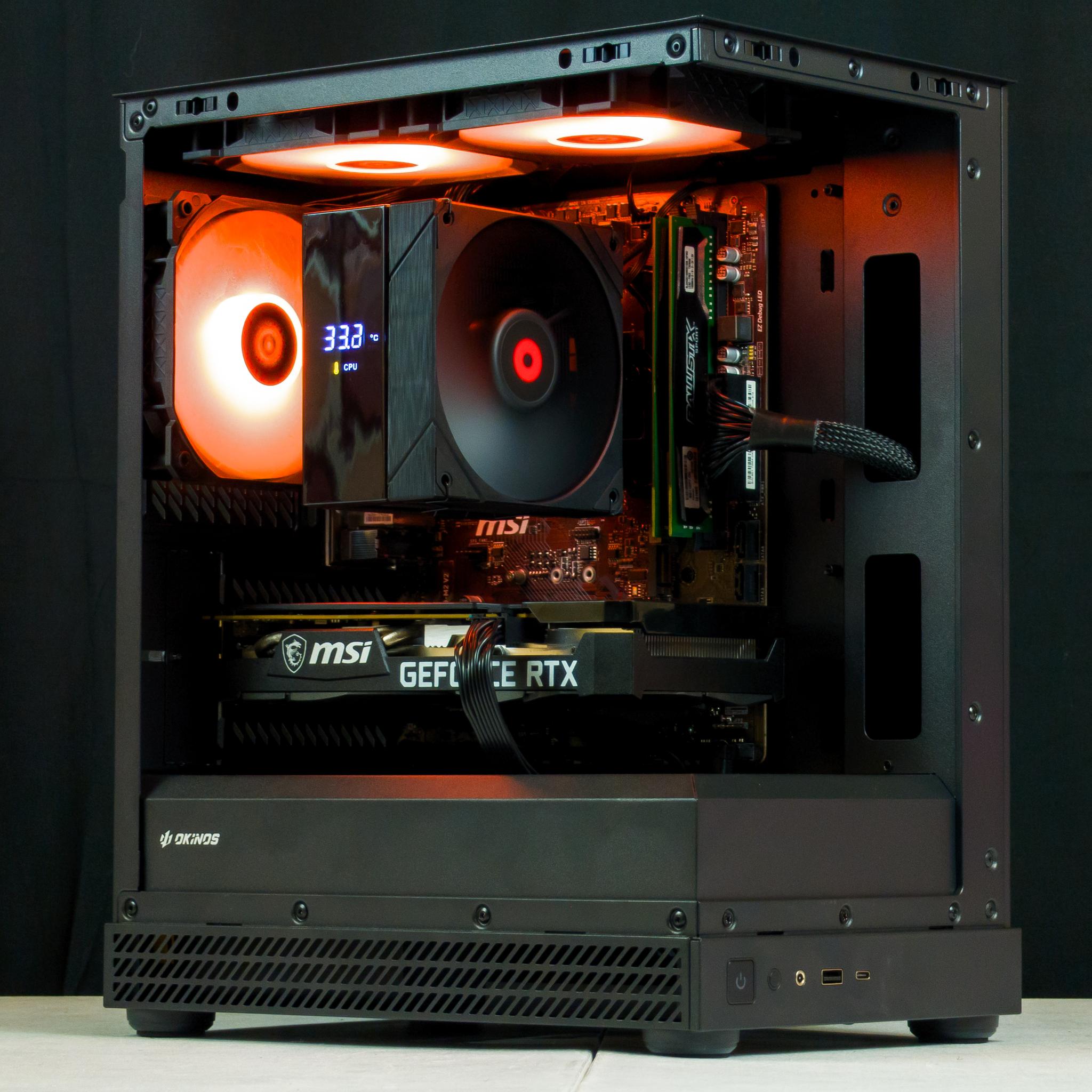 🧡🖤 RTX 3060Ti / Ryzen 5 5500 / 16GB Gaming PC 🖤🧡