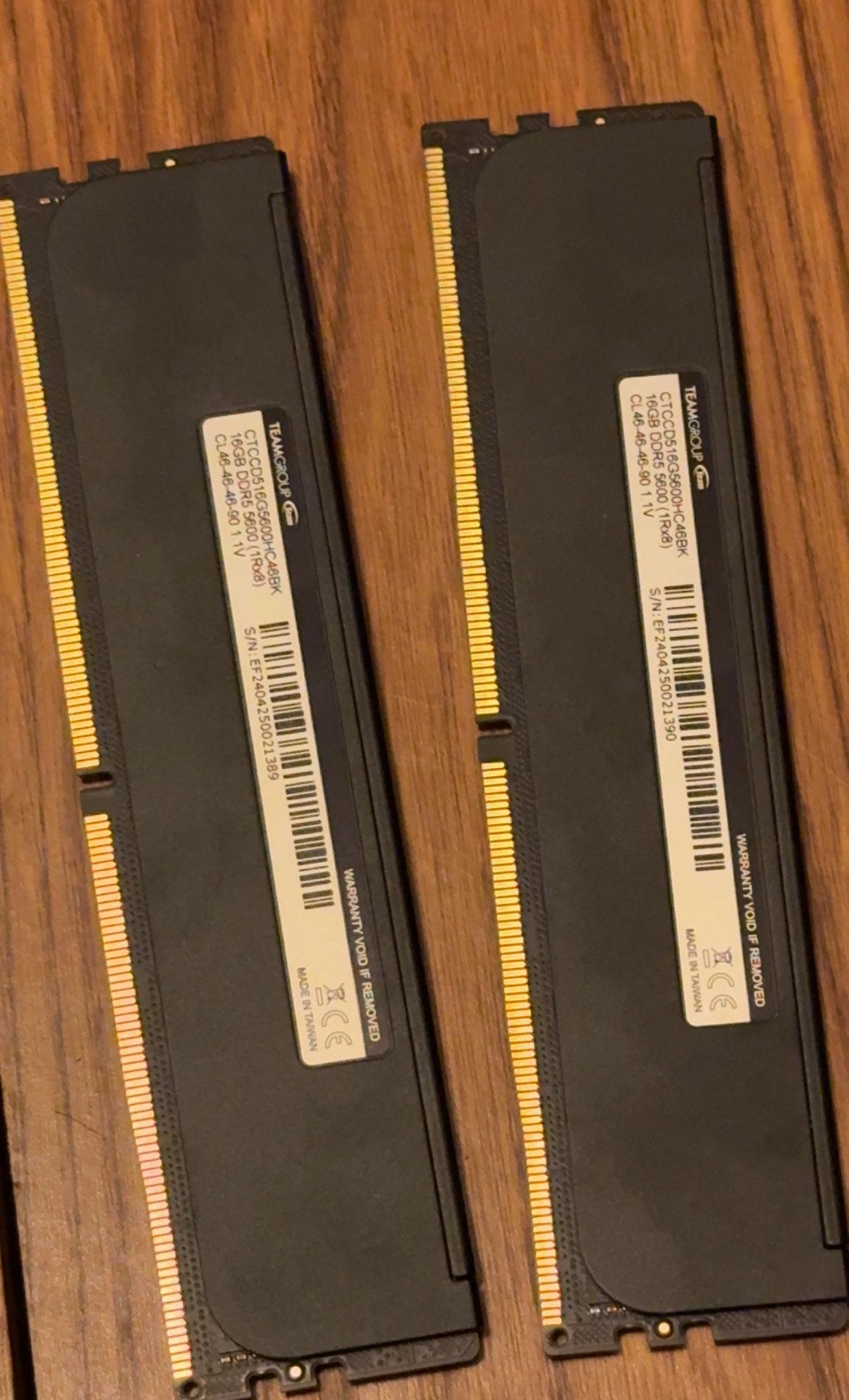 Teamgroup DDR5 32 GB 5600 CL 46 *Lightly Used*