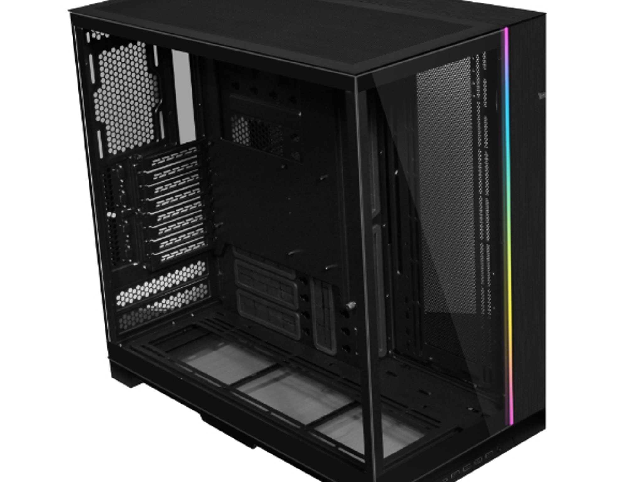 O11 Dynamic EVO XL Black tempered glass