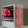 Ryzen 5 2600X/AMD RX 580 8GB Custom RGB White Gaming PC Bundle W/Keyboard/Mouse/Headset & Mic