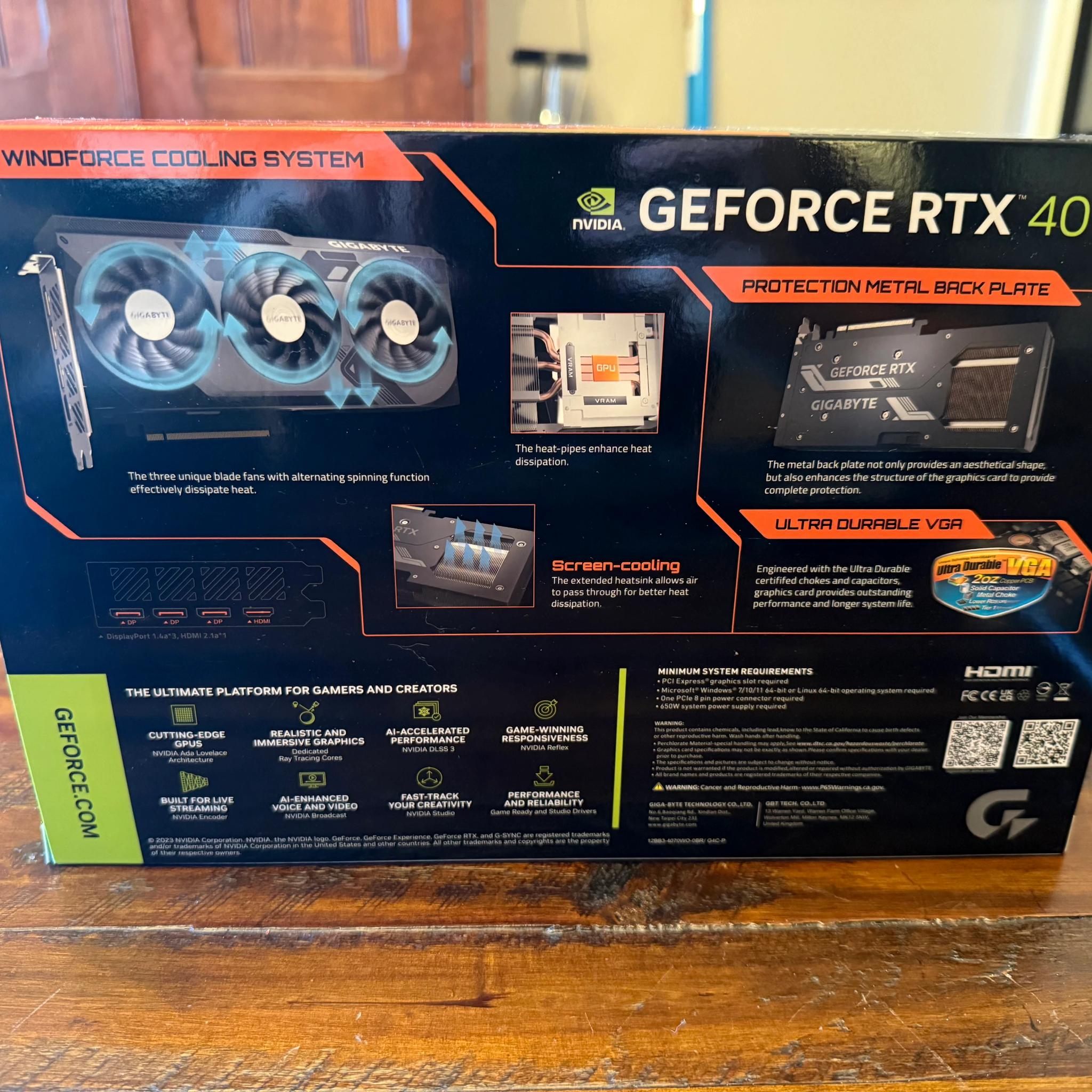 Gigabyte RTX 4070 Graphics Card