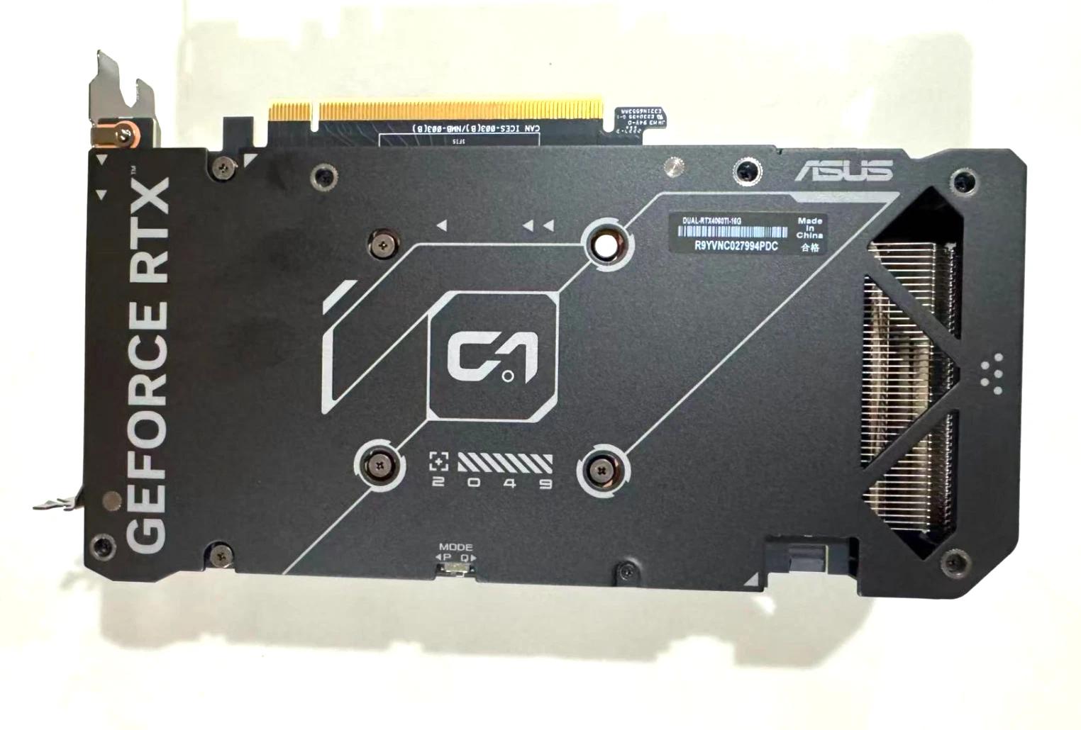 ASUS DUAL-RTX4060TI-O16G-EVO