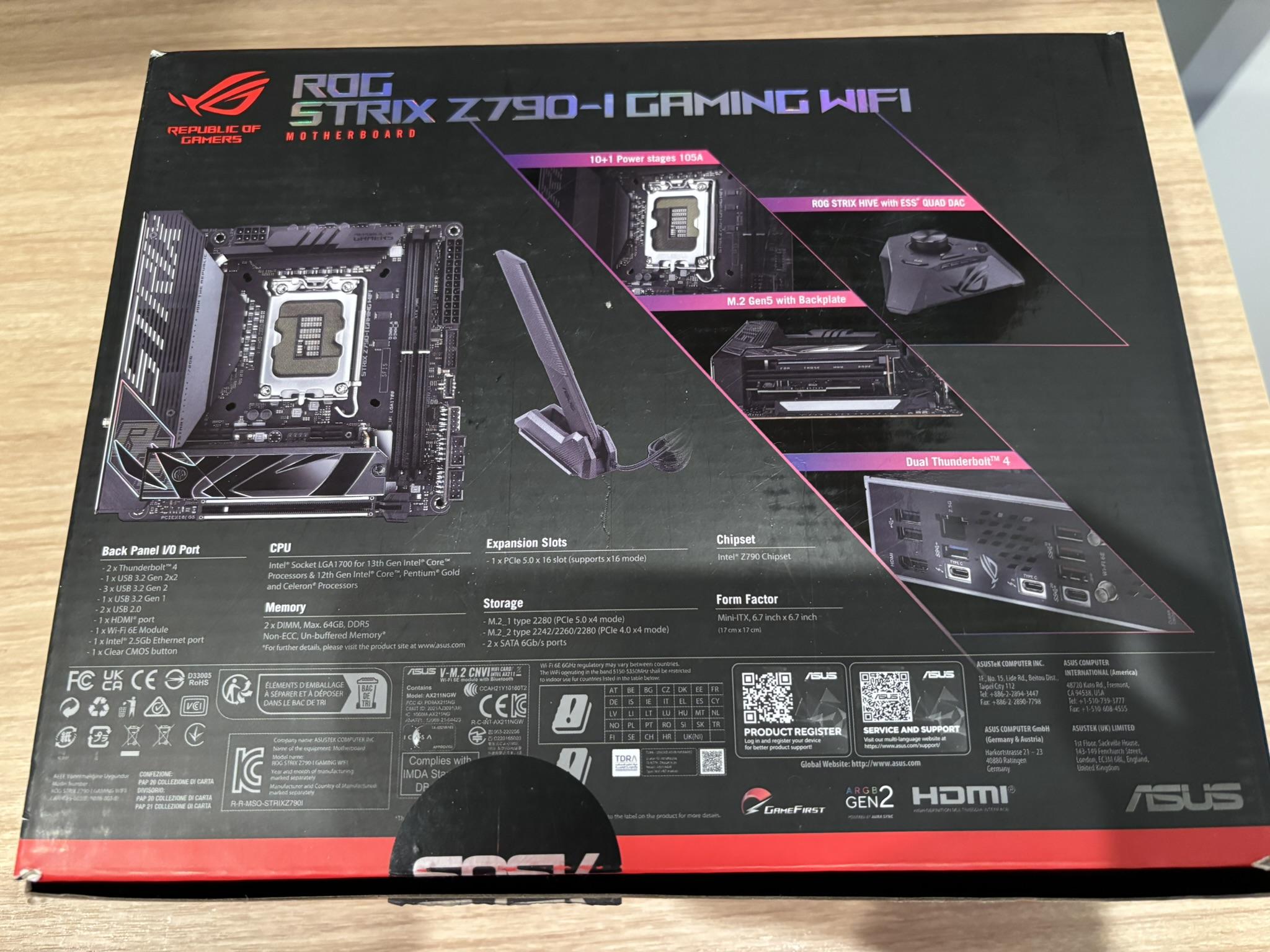 ROG Strix Z790-I Gaming Wifi