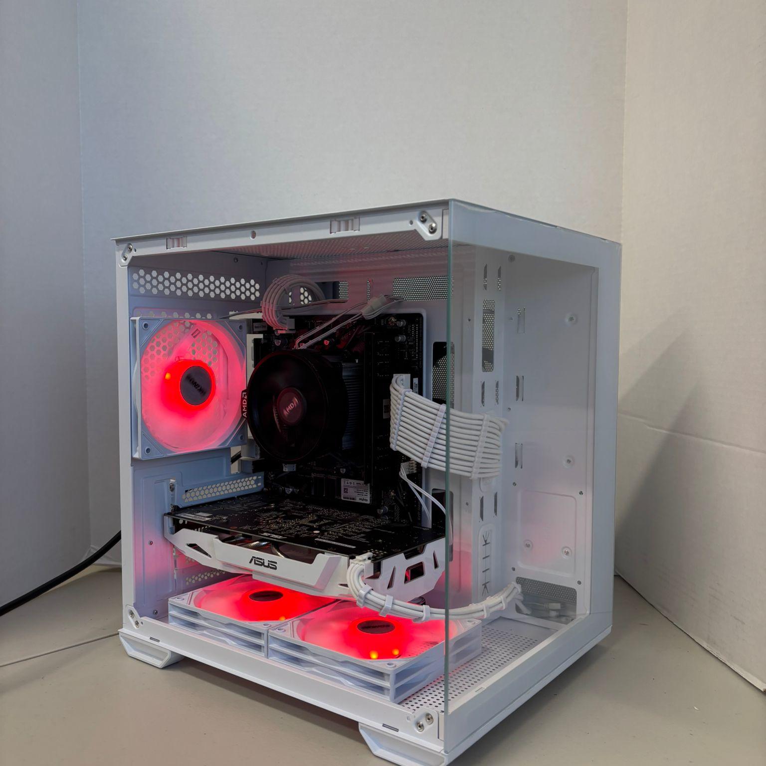 ⚪️ All-White 1080p Gaming PC | GTX 1060 6GB + Ryzen 5 1600 | 16GB RAM | Clean & Smooth Performance