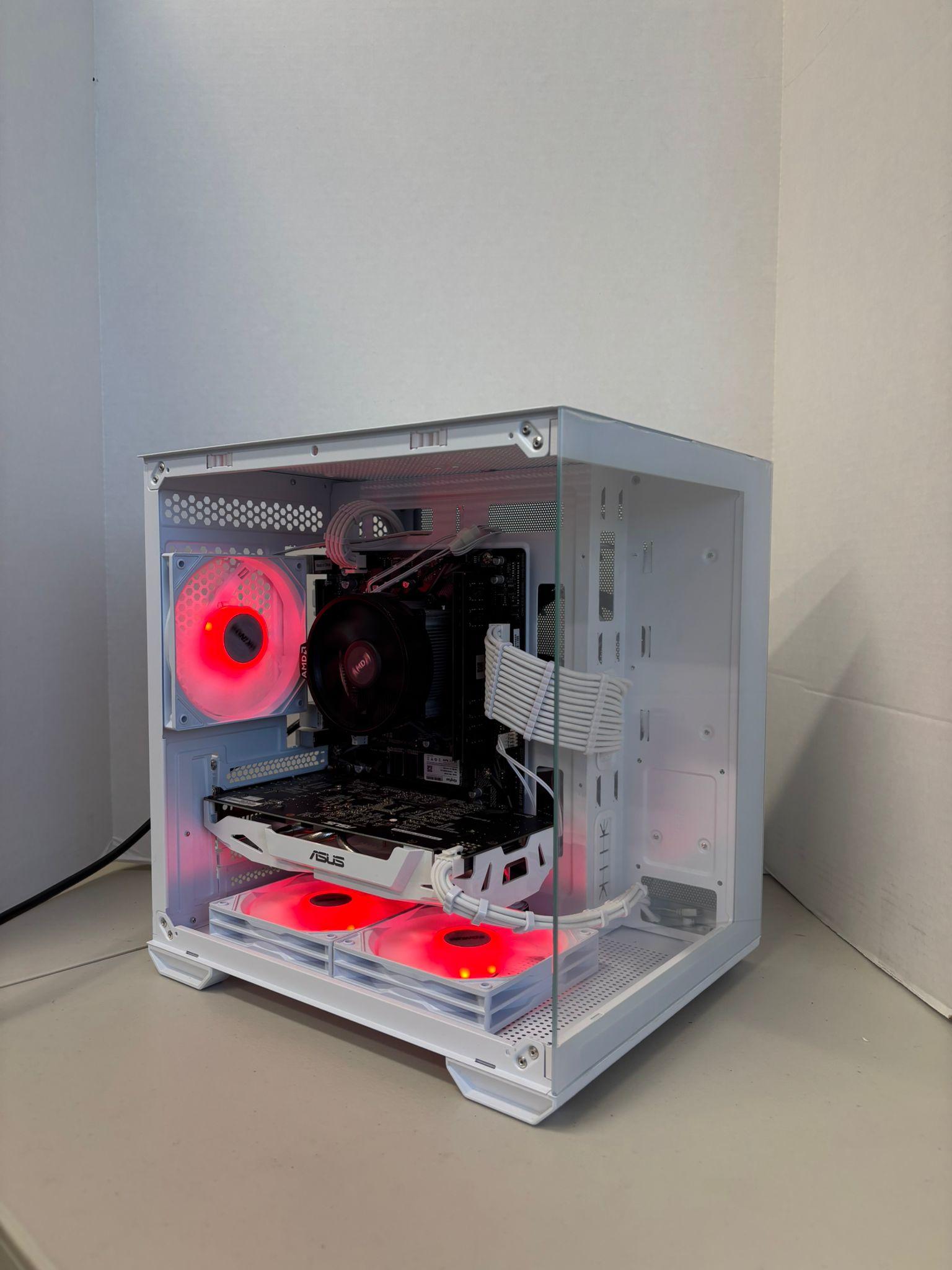 ⚪️ All-White 1080p Gaming PC | GTX 1060 6GB + Ryzen 5 1600 | 16GB RAM | Clean & Smooth Performance