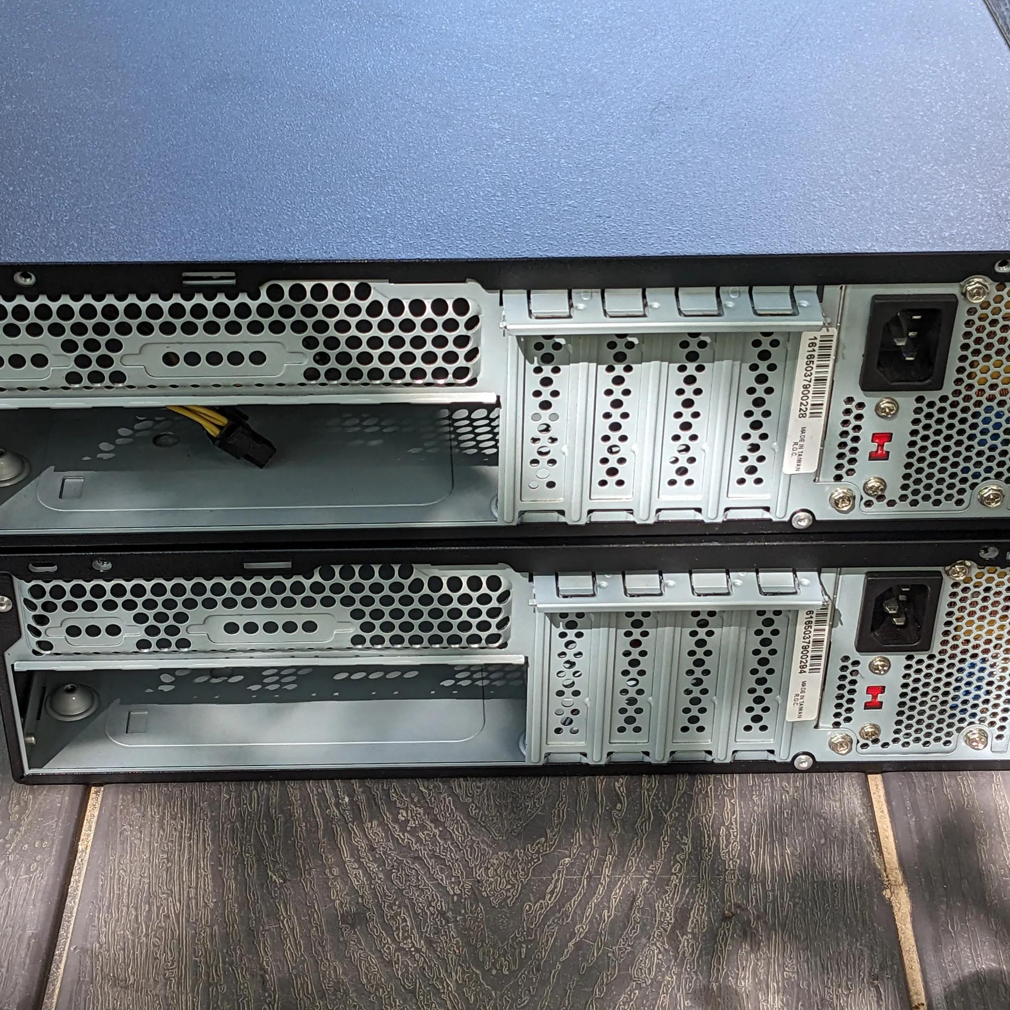 Two Slim PC cases! Both w/ 300W PSU and case fan! And, there is more: One optical drive!