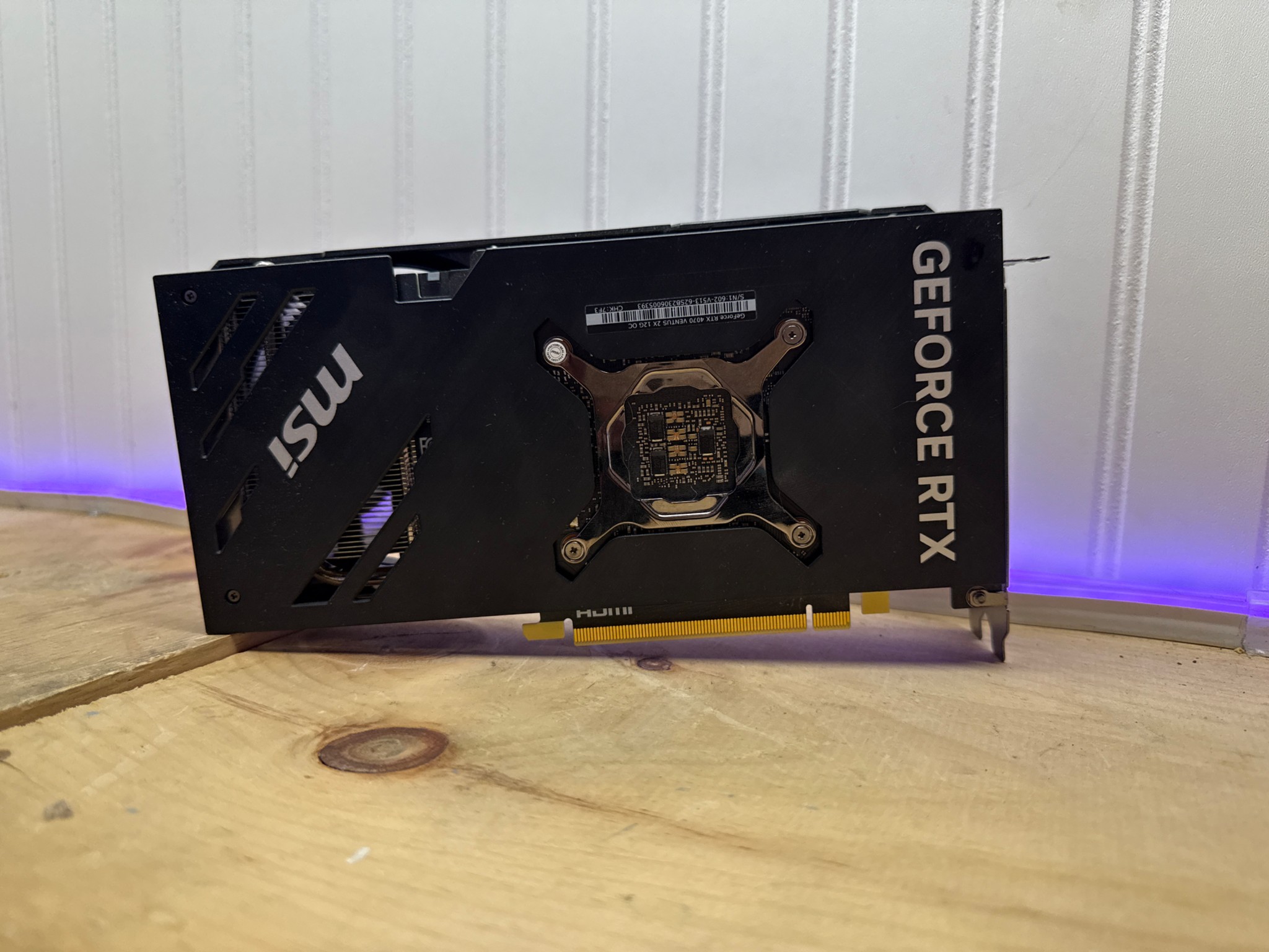 4070 was pulled from a customer's PC for UP GRADE