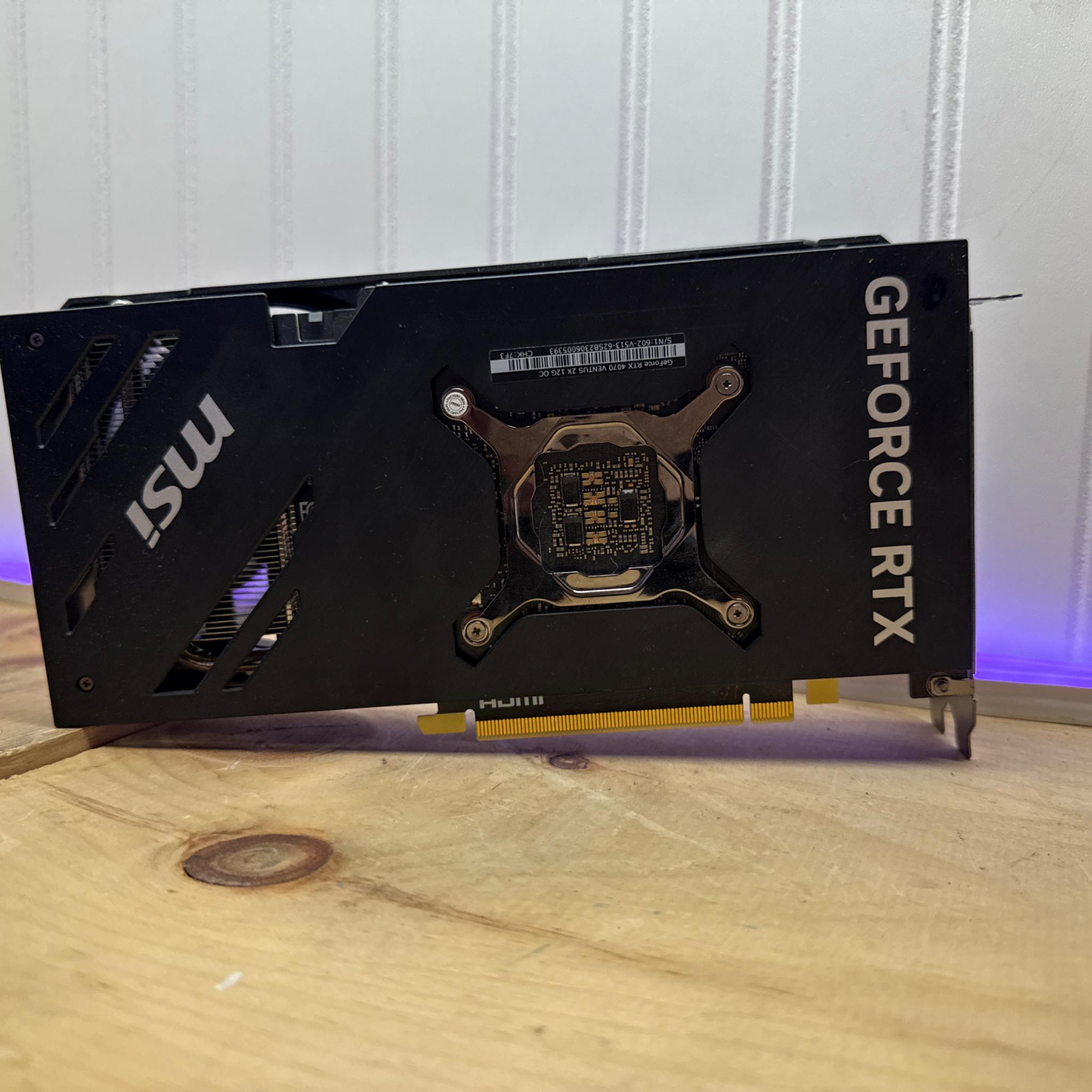 4070 was pulled from a customer's PC for UP GRADE