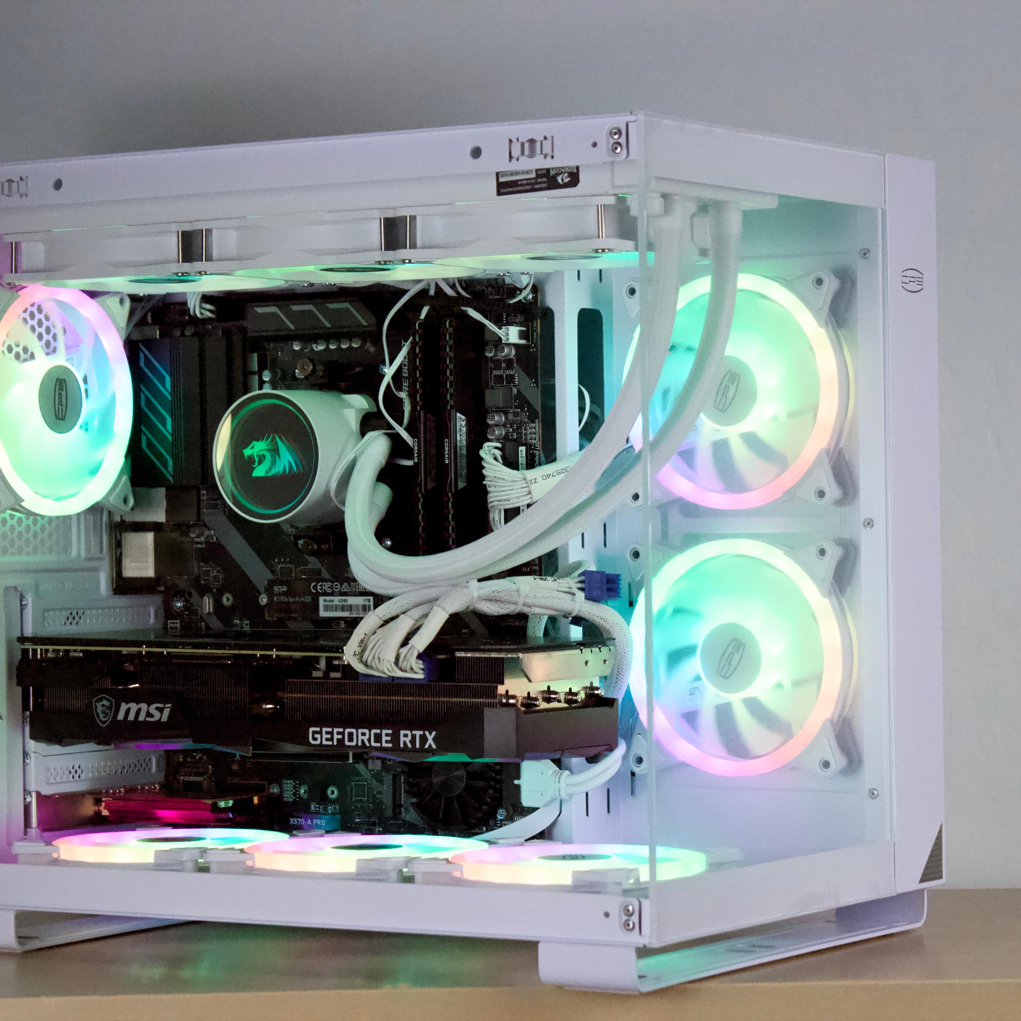 ❄️1440P Powerhouse❄️ - RTX 3080 TI, Ryzen 7 5800X, 32GB RAM, 1TB NVMe - Whiteout/WiFi/ARGB