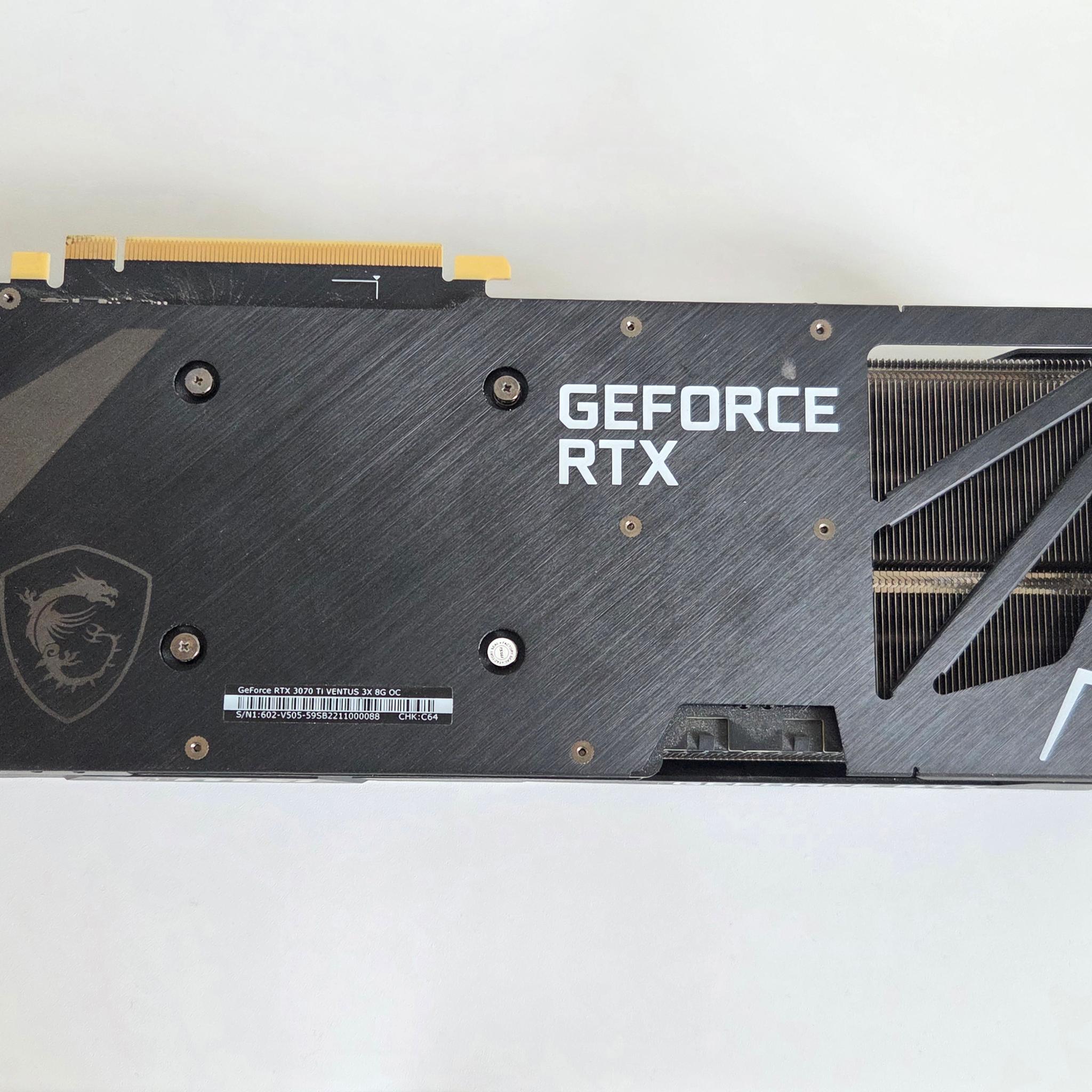 MSI GeForce RTX 3070 Ti VENTUS 3x 8G OC - 8GB GDDR6X, 1800 MHz