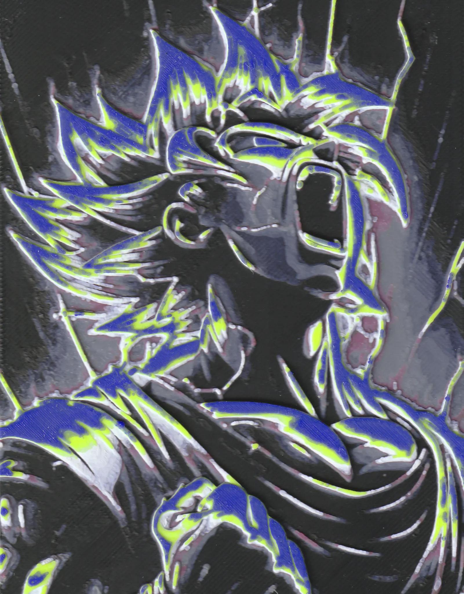 🎨 Anime Art - Goku Super Saiyan - Large Collectable Magnet