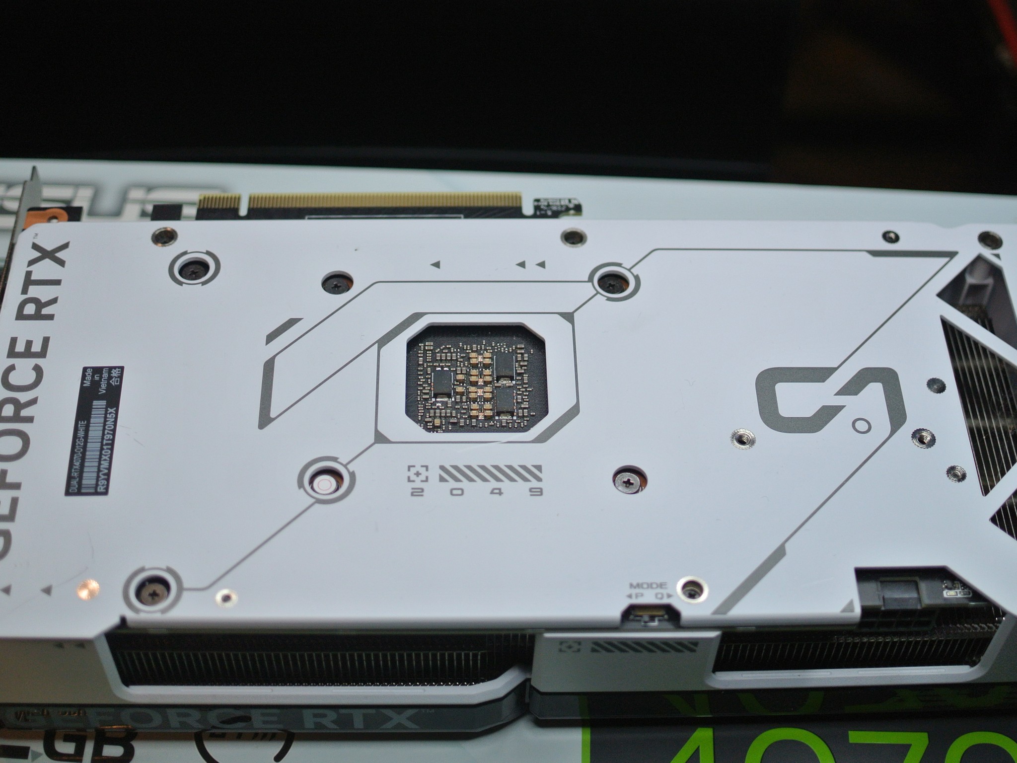 Asus DUAL OC GeForce RTX 4070 12GB GDDR6X Graphics Card White GPU