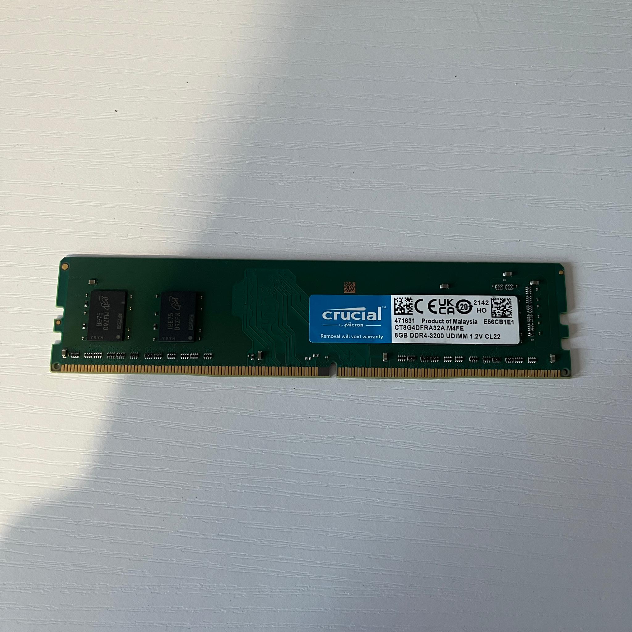 Crucial 8GB 3200MHz DDR4