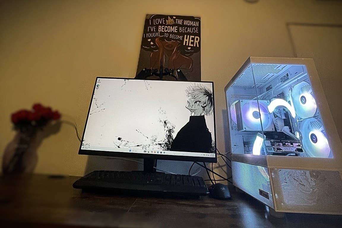 🔥 White RGB Gaming PC | Ryzen 5 5500 | GTX 1070 FTW 8GB | 16GB RAM | Dual SSD