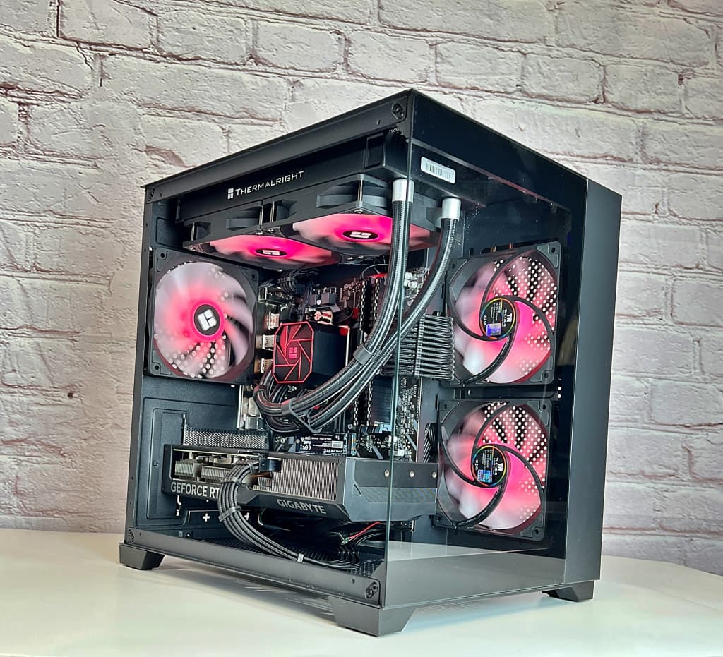 Liquid Cooled RTX 4070 Ryzen 5 5600X 32GB RAM 1TB M.2 Win 11 Gaming PC