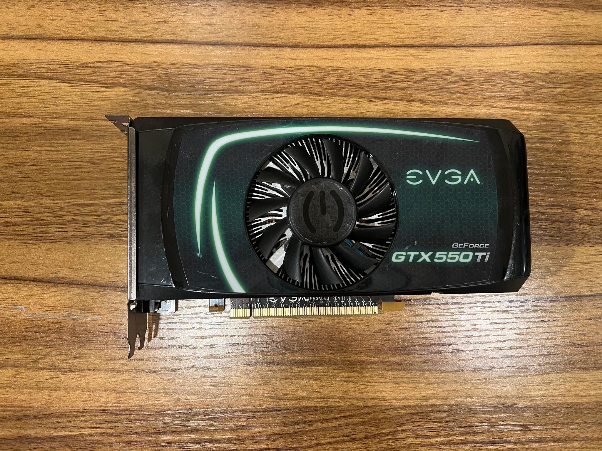 EVGA GTX 550 Ti 1GB FPB GPU Graphics Card