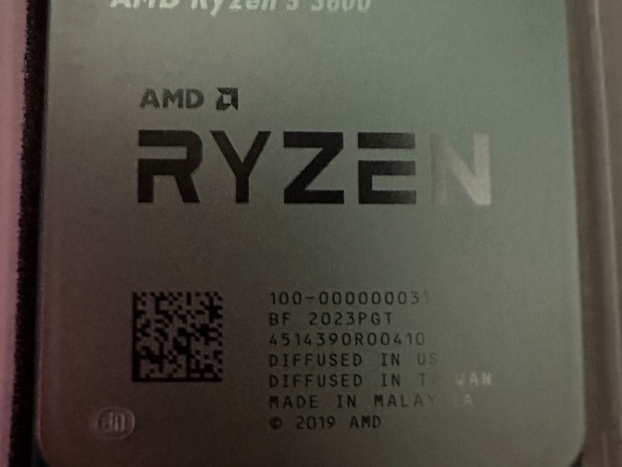 Ryzen 5 3600 2 8gb sticks ddr4 ram 16gb total