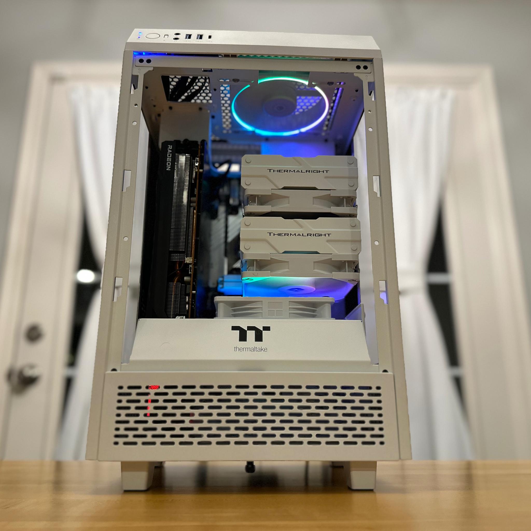 ⚪️🍿|RX 6800xt 16gb, i5-11400, 32gb Ram, 1tb SSD White WiFi Gaming PC