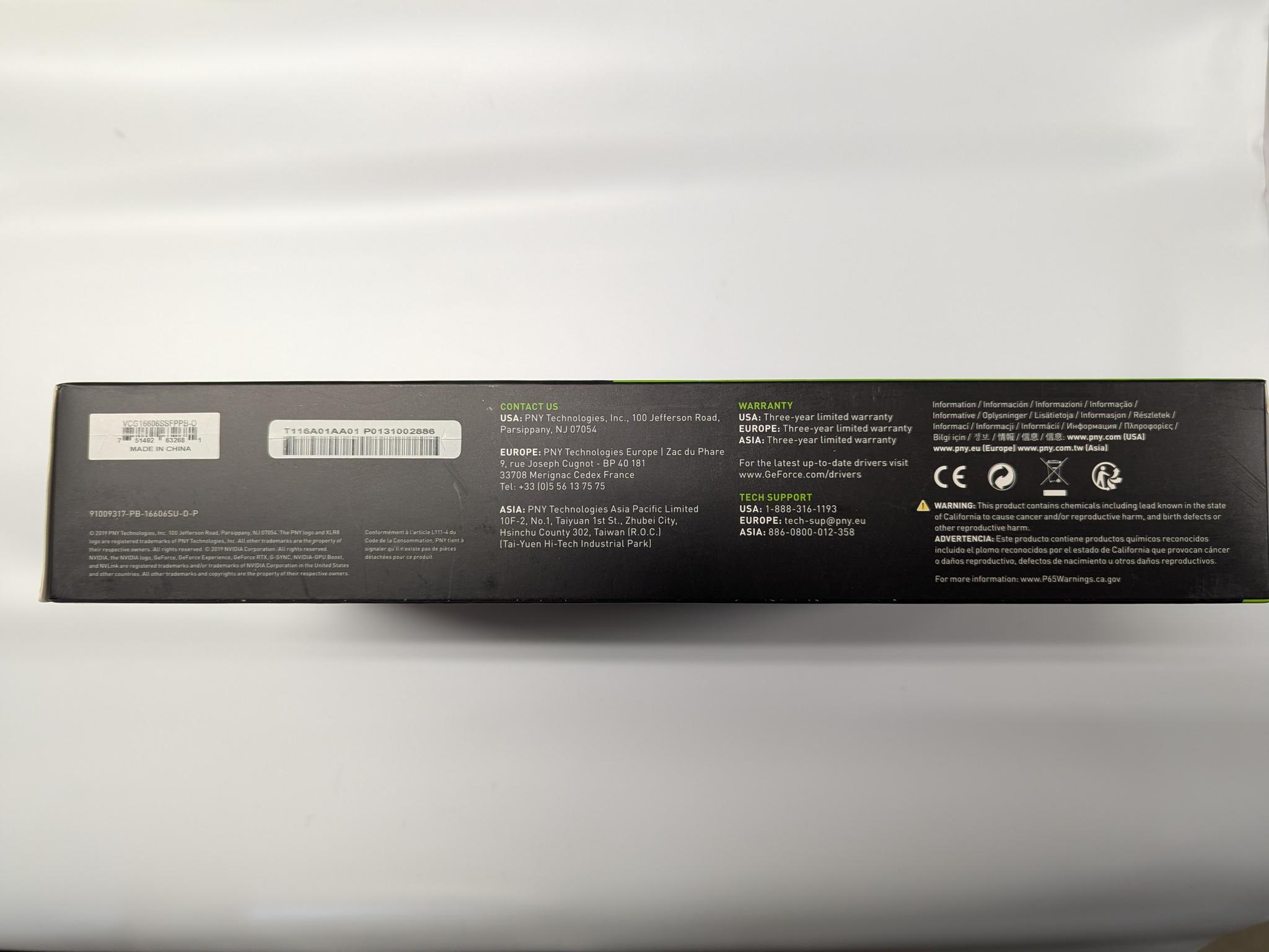 PNY NVIDIA GeForce GTX 1660 SUPER 6GB Single Fan