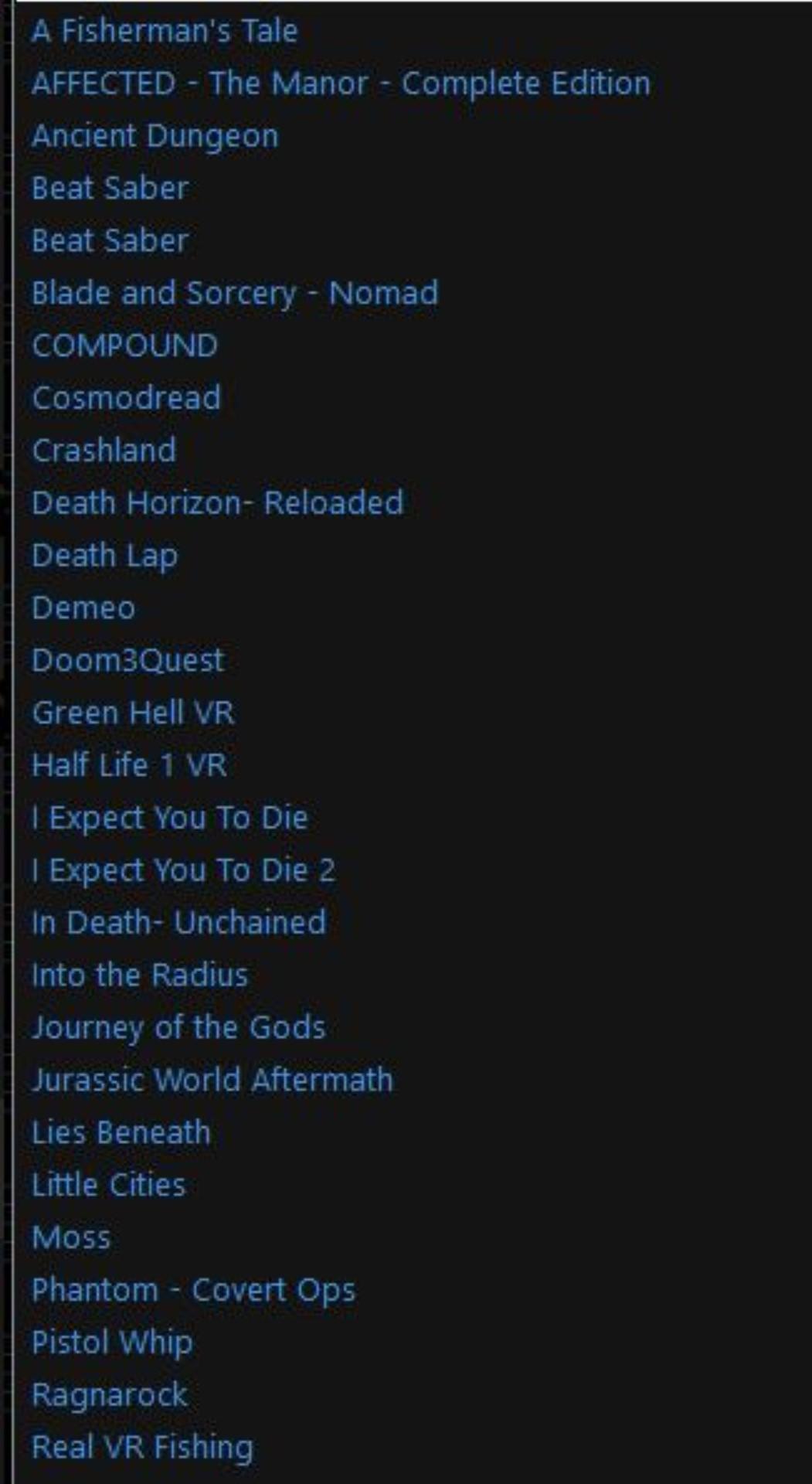 Meta Oculus Quest With Games And Accessories.