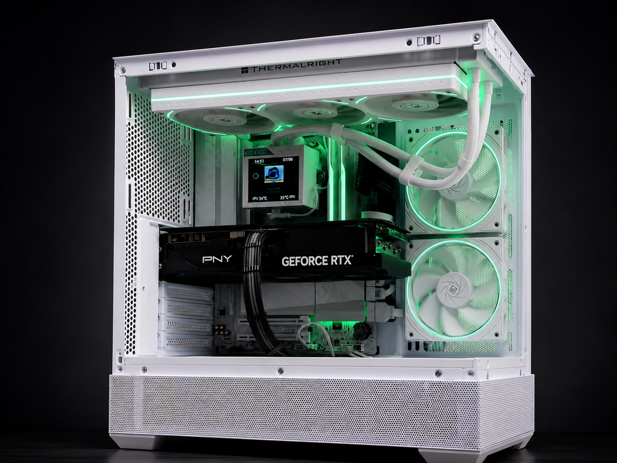 ARCTIC TITAN Ryzen 7 9800X3D • RTX 5070 Ti • 96GB DDR5 • 5TB Storage/1000 w platinum PSU