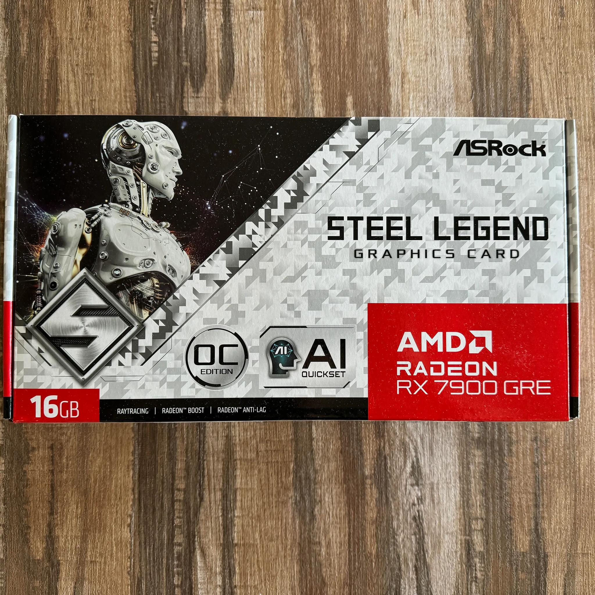 7900 GRE - Asrock Steel Legend - Triple RGB Fans - White