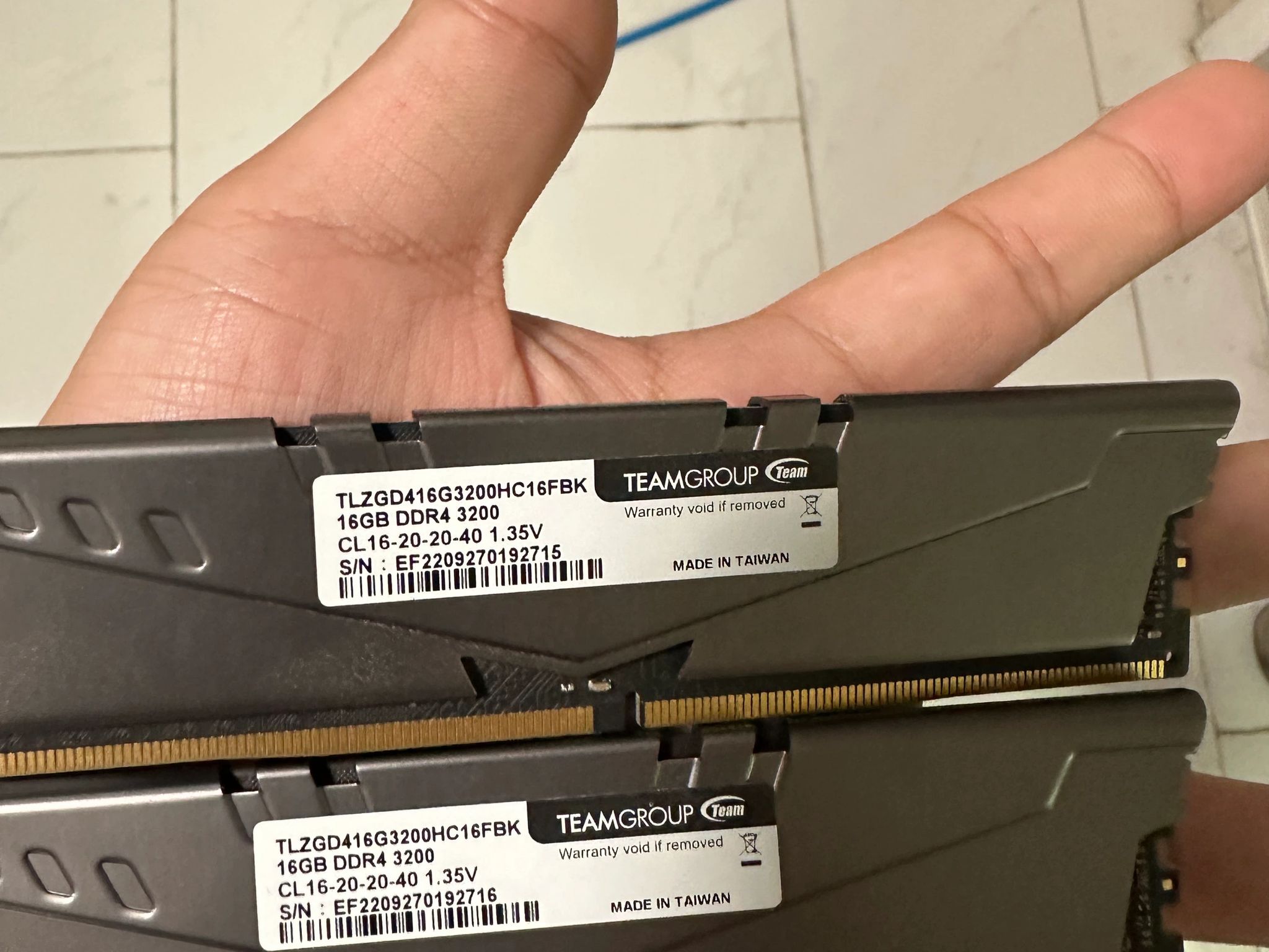 DDR4 32GB (2x16GB) 3200MHz CL 16 TEAMGROUP T-Force Vulcan Z Ram