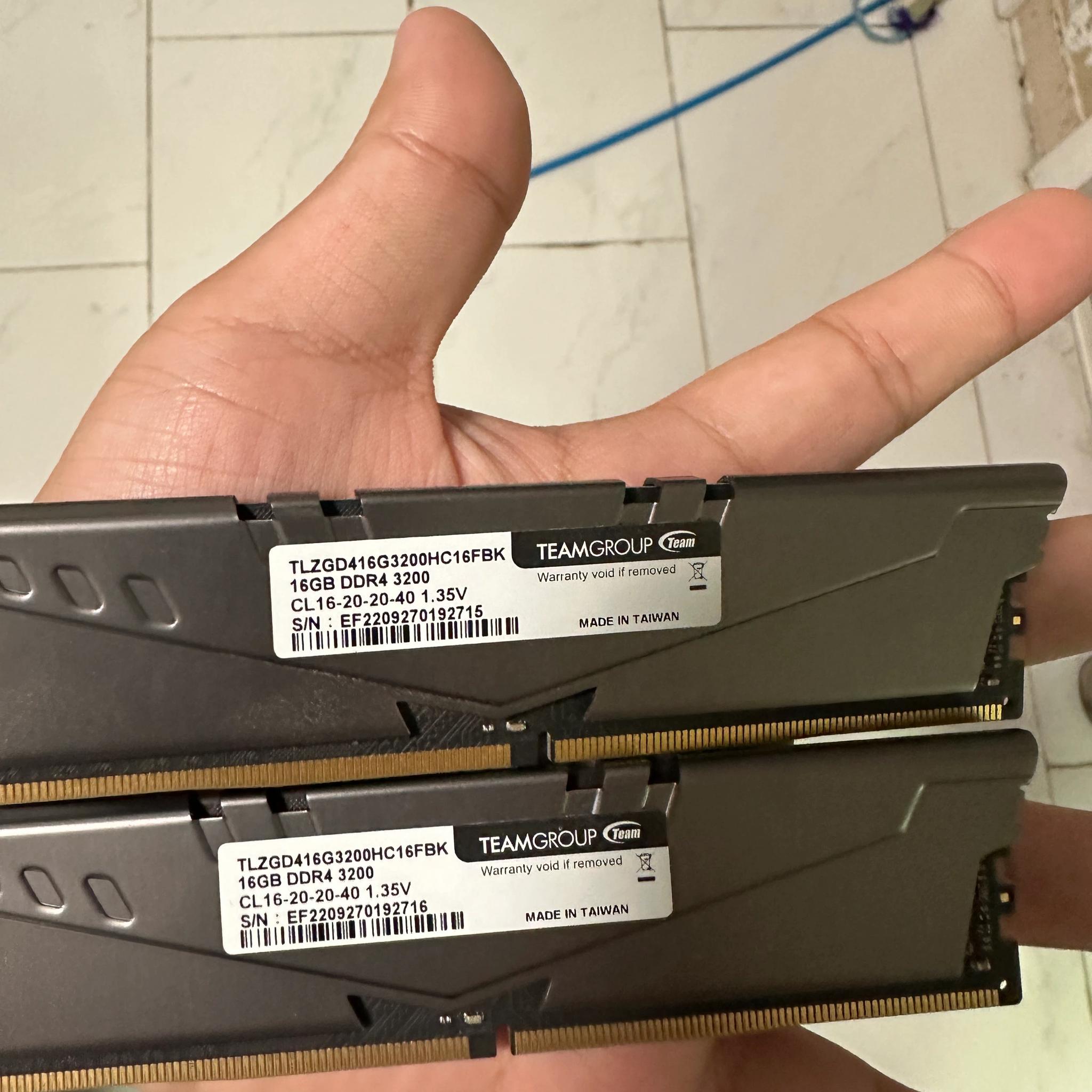 DDR4 32GB (2x16GB) 3200MHz CL 16 TEAMGROUP T-Force Vulcan Z Ram