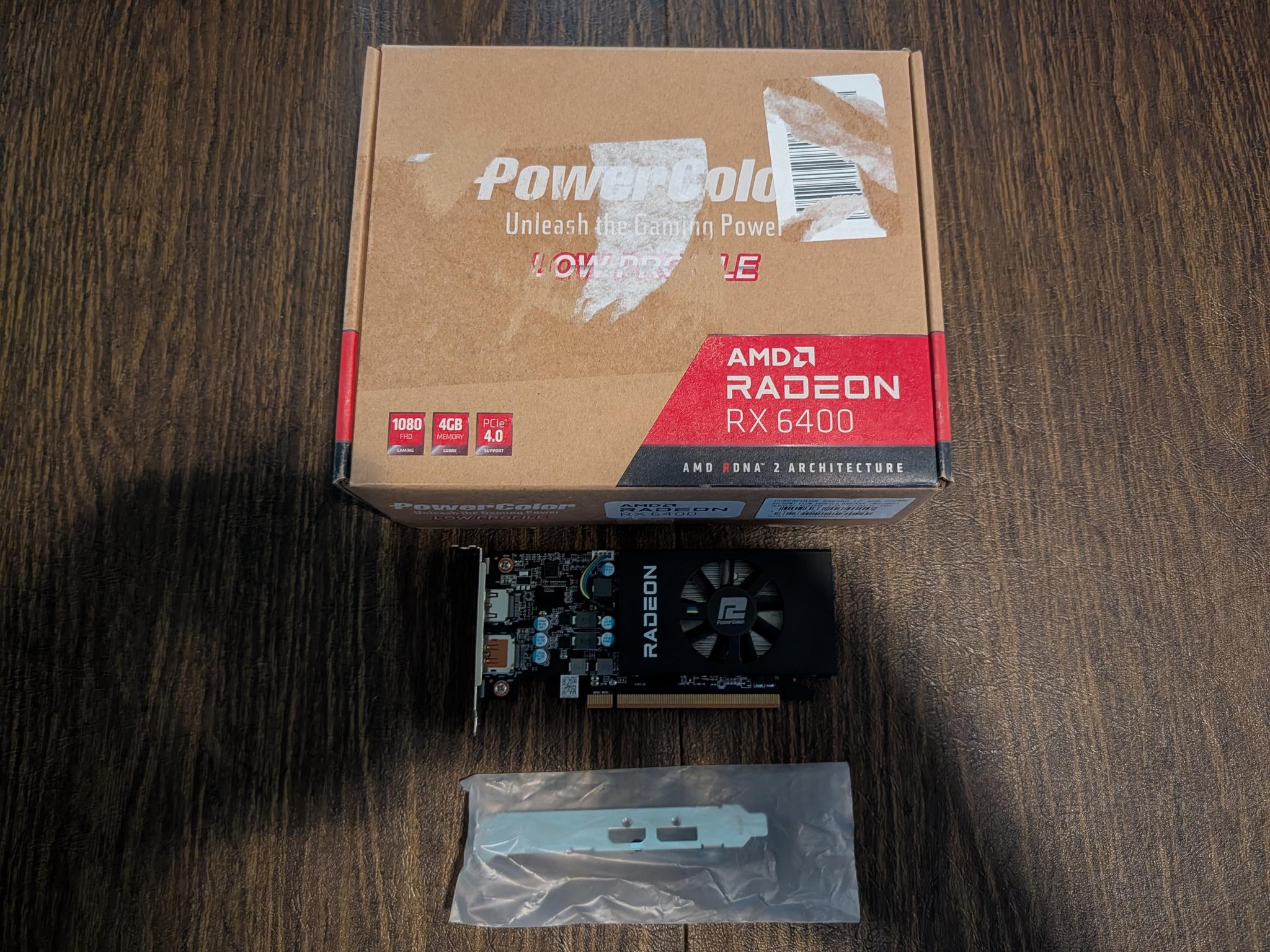 Powercolor AMD Radeon RX 6400 4GB GDDR6 Low Profile