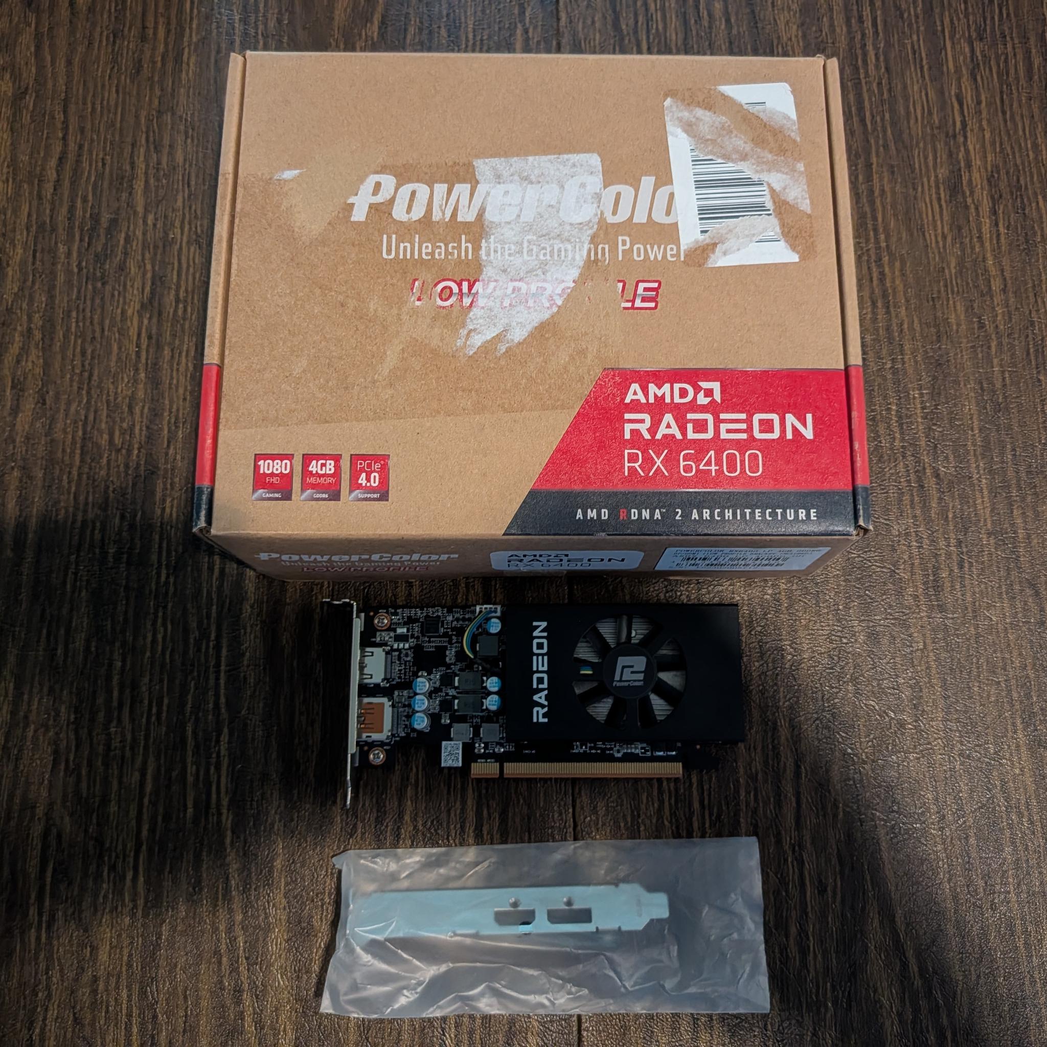 Powercolor AMD Radeon RX 6400 4GB GDDR6 Low Profile
