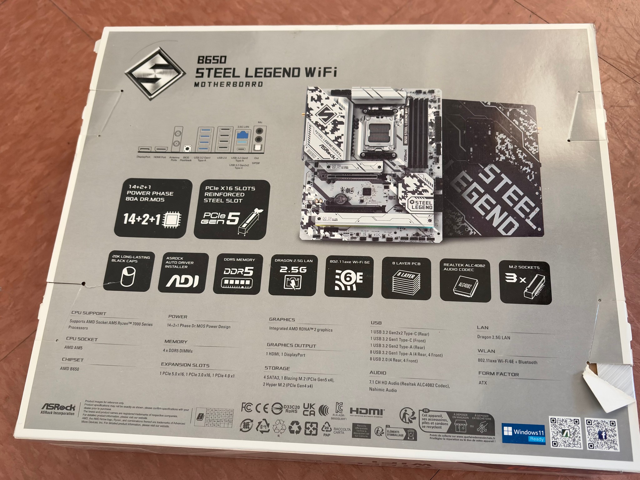 ASRock B650 Steel Legend WiFi | AMD AM5 motherboard (for Ryzen 9000/8000/7000 CPUs)
