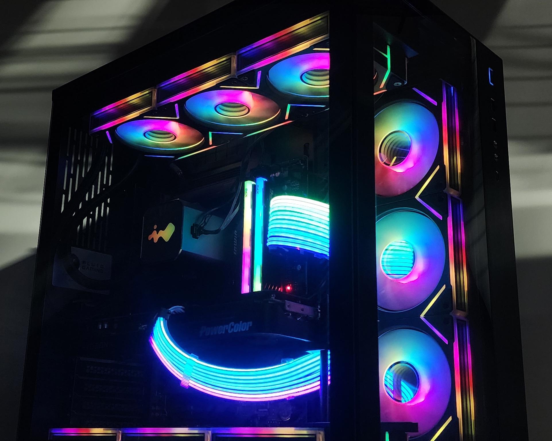 Gaming PC Ryzen 7 9800X3D 32GB RAM 2TB SSD RX 9070 XT 16GB Windows 11 Computer