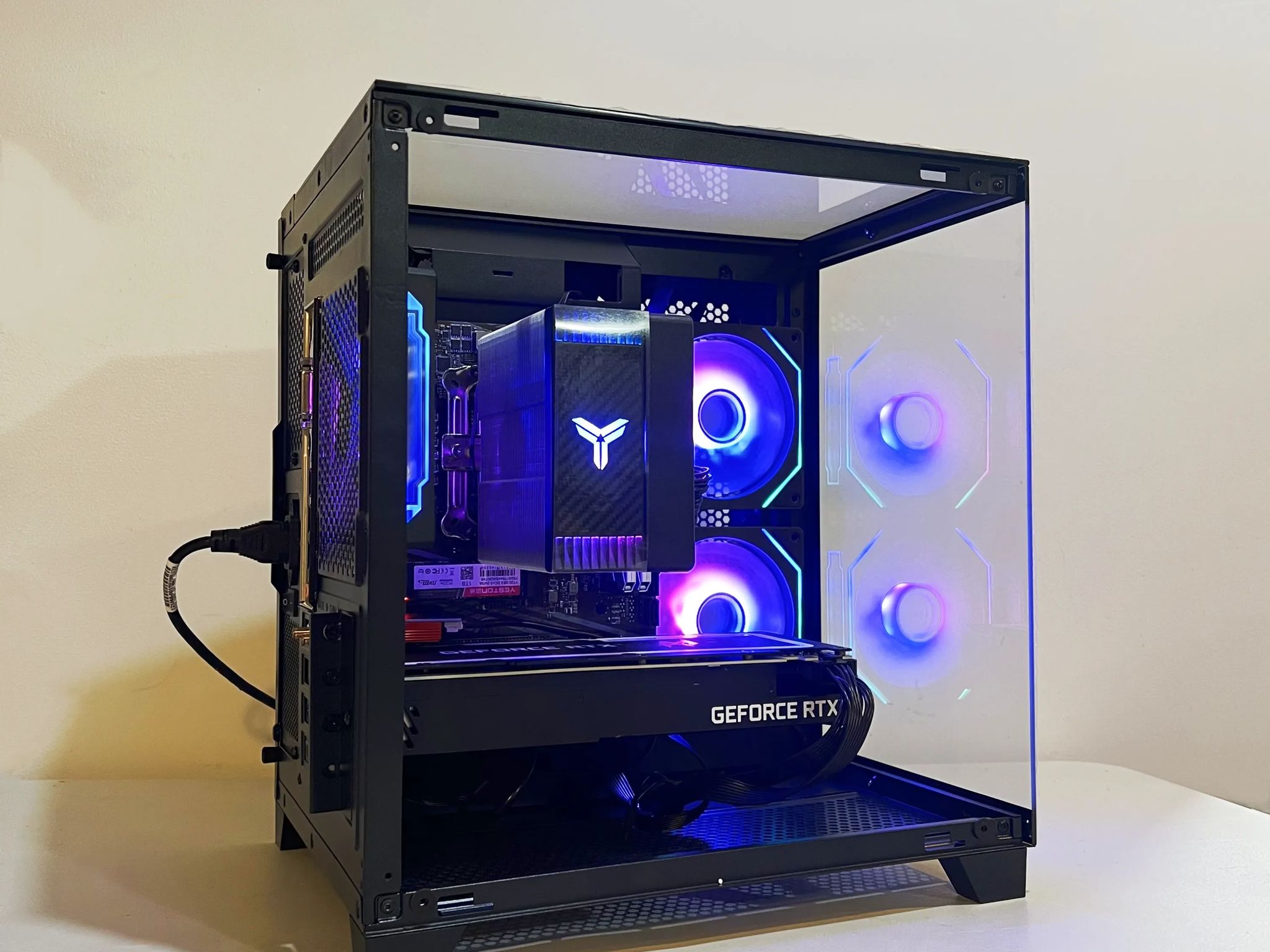 🔥For Sale🔥 RTX 3060Ti 8G|R5-5600|1TB M.2|16GB RAM|ARGB Fans|WIFI||DepxTech Pre-Built PC