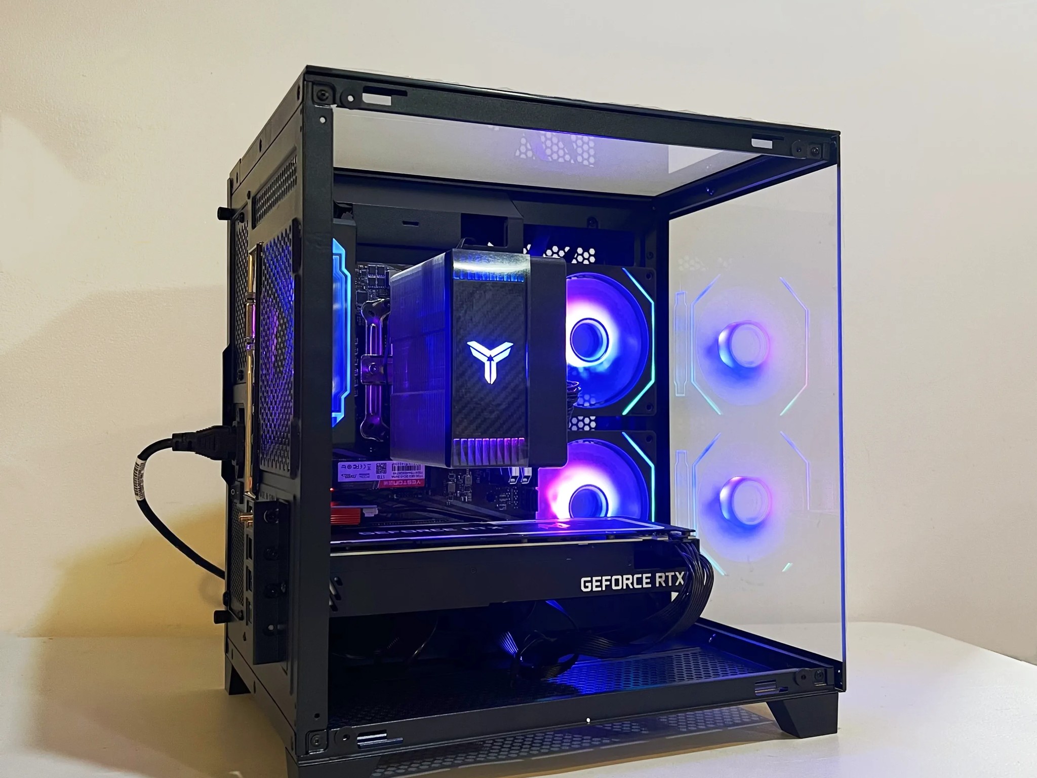 🔥For Sale🔥 RTX 3060Ti 8G|R5-5600|1TB M.2|16GB RAM|ARGB Fans|WIFI||DepxTech Pre-Built PC