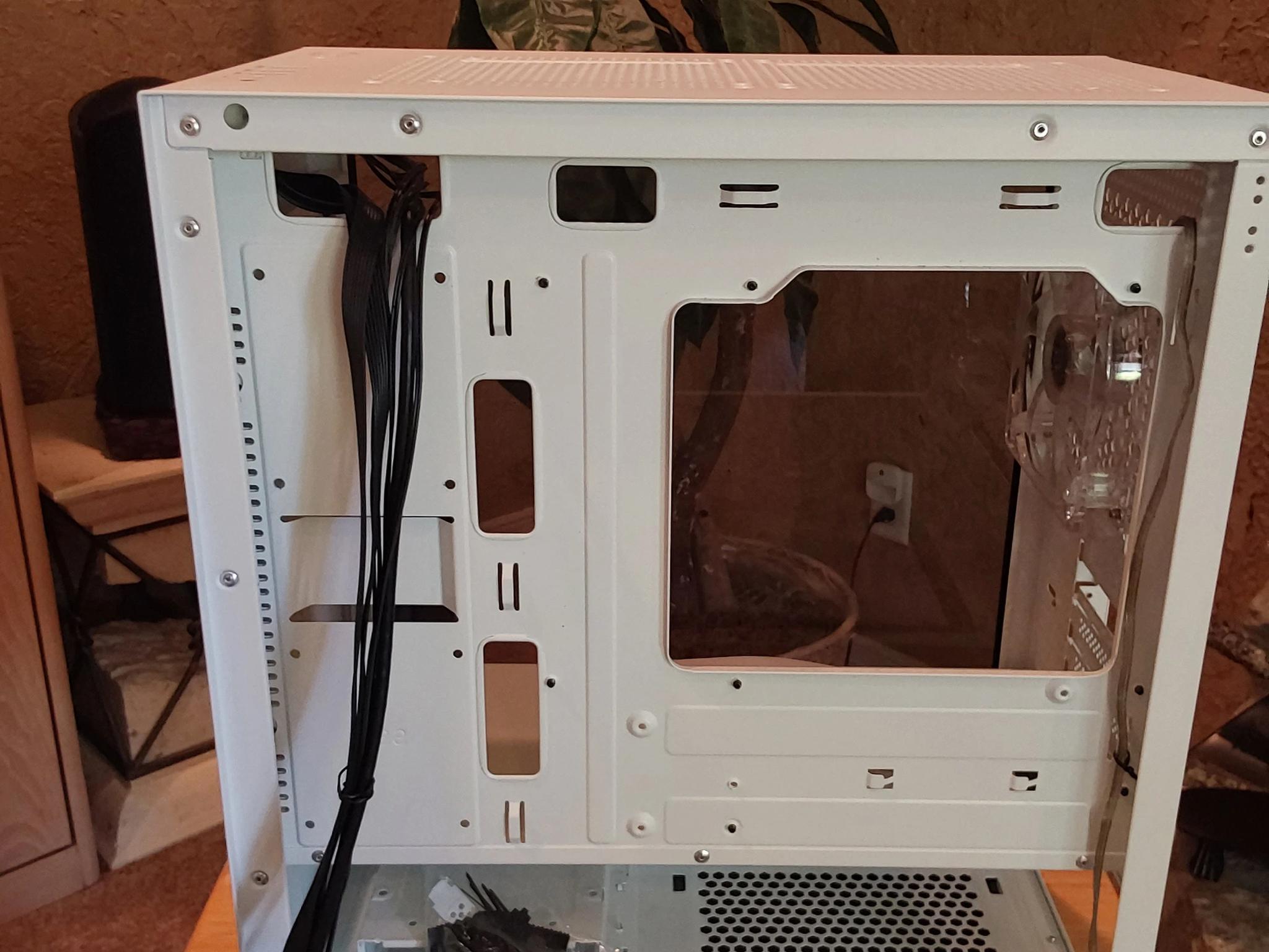 darkFlash DLM 22 White MicroATX Mini Tower Computer Case with Tempered Glass Side Door